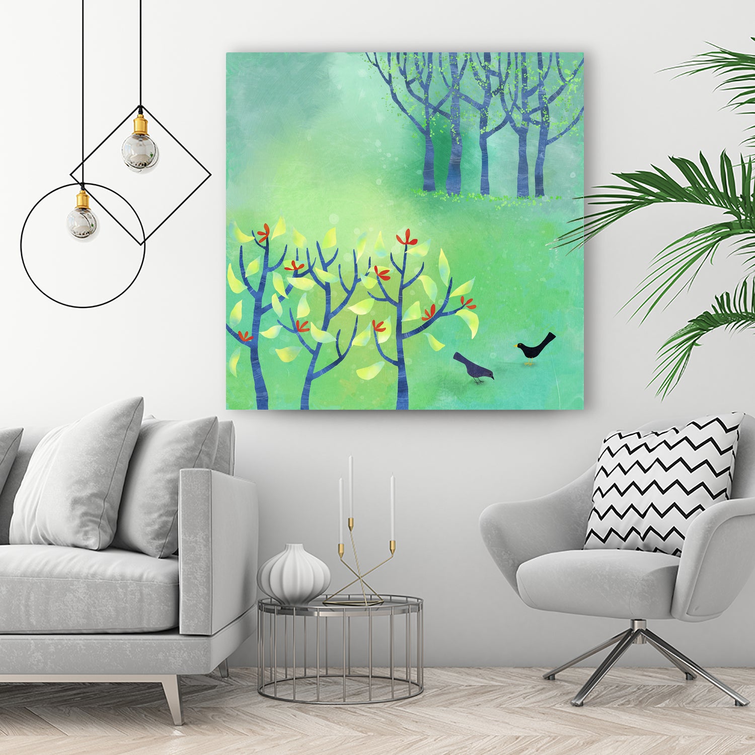 April Landscape Wall Art - Stunning Spring Scenery Canvas Prints for Home & Office Decor | Perfect for Living Room, Bedroom, and Office Spaces