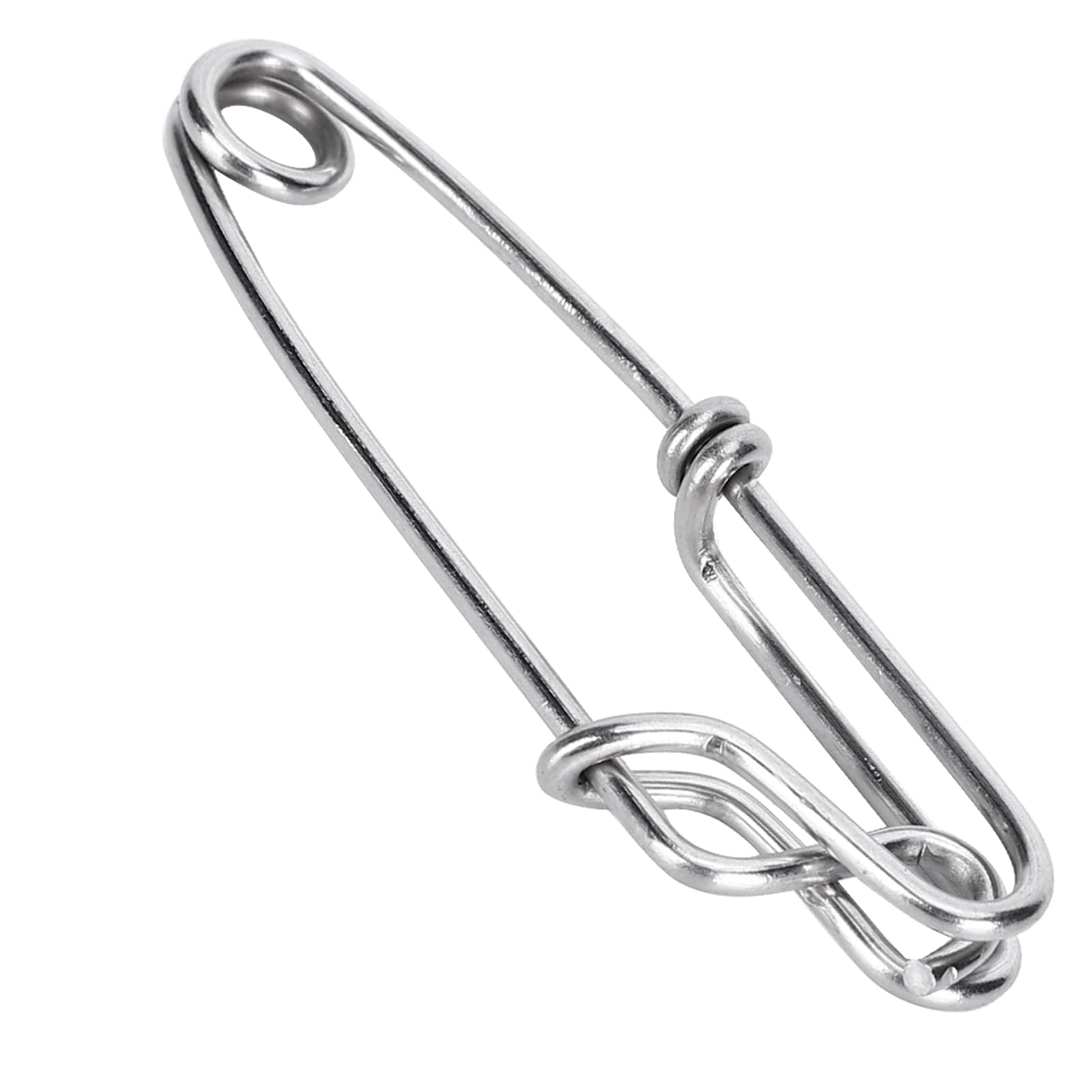 Stainless Steel Duck Decoy Clips - 15pcs Scotty Downrigger Clips 10x7x3 for Tuna Fishing | Easy On/Off Longline Branch Hangers & Snap Fishing Accessories | Perfect for Saltwater, Freshwater & Offshore Angling