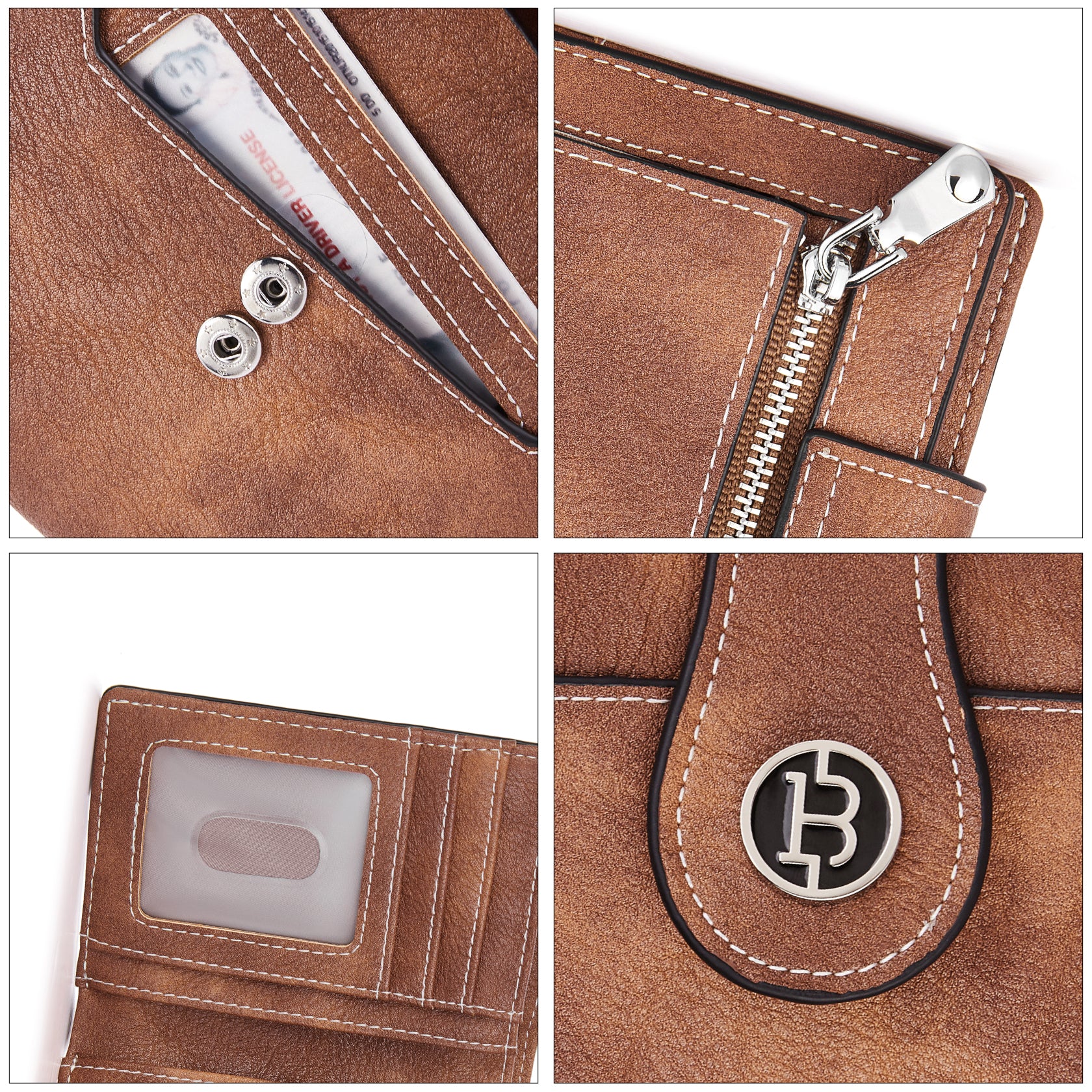 Handcrafted Genuine Leather Wallet for Men & Women - Premium Hand Tooled Bifold Wallet - Perfect for Everyday Use, Travel & Gifts