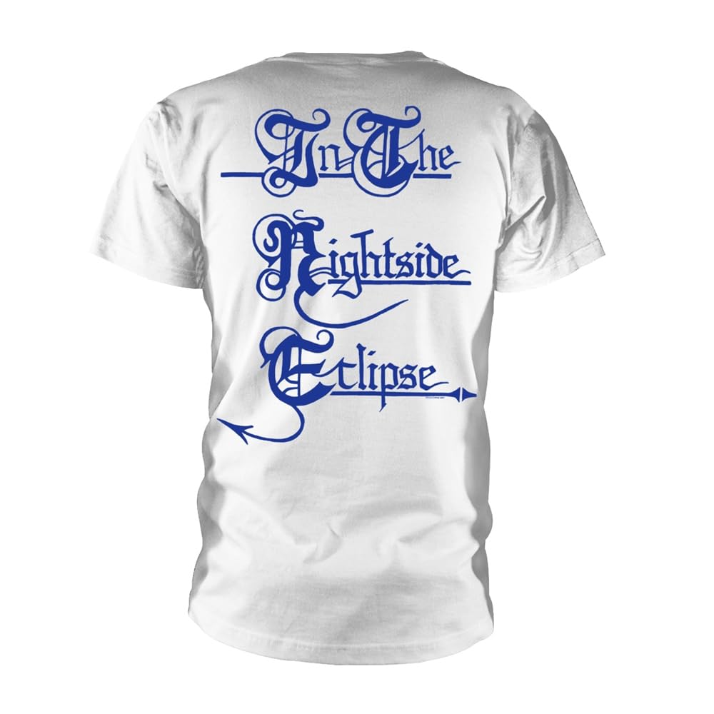 Men's The Nightside Eclipse Graphic T-Shirt - Small White | Soft Cotton Tee for Casual Wear & Music Fans