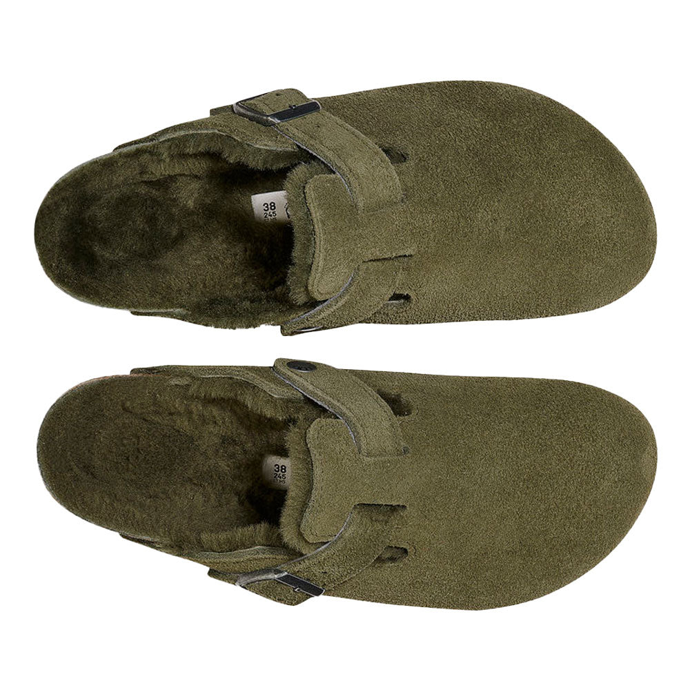 Boston Shearling Clog Slippers - Women's Cozy Winter House Shoes with Soft Fleece Lining - Perfect for Indoor Comfort, Lounging & Relaxing at Home