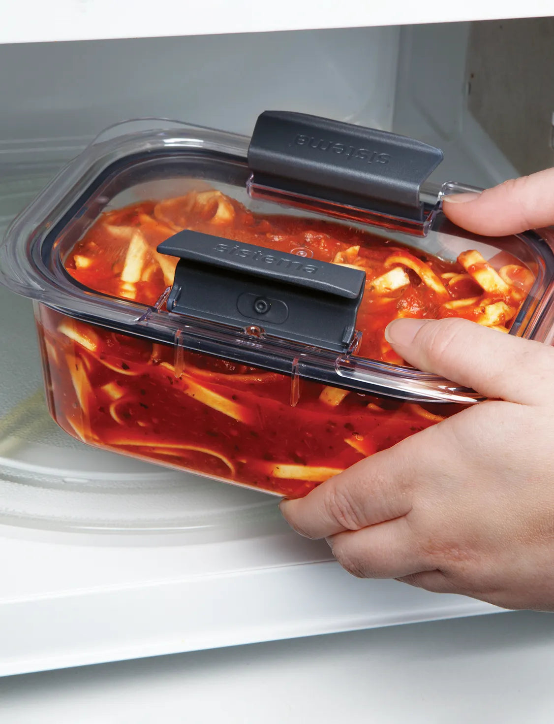 Sistema Brilliance Leak Proof Food Storage Containers - Airtight BPA-Free Kitchen Organizers for Meal Prep, Leftovers & On-the-Go Lunches