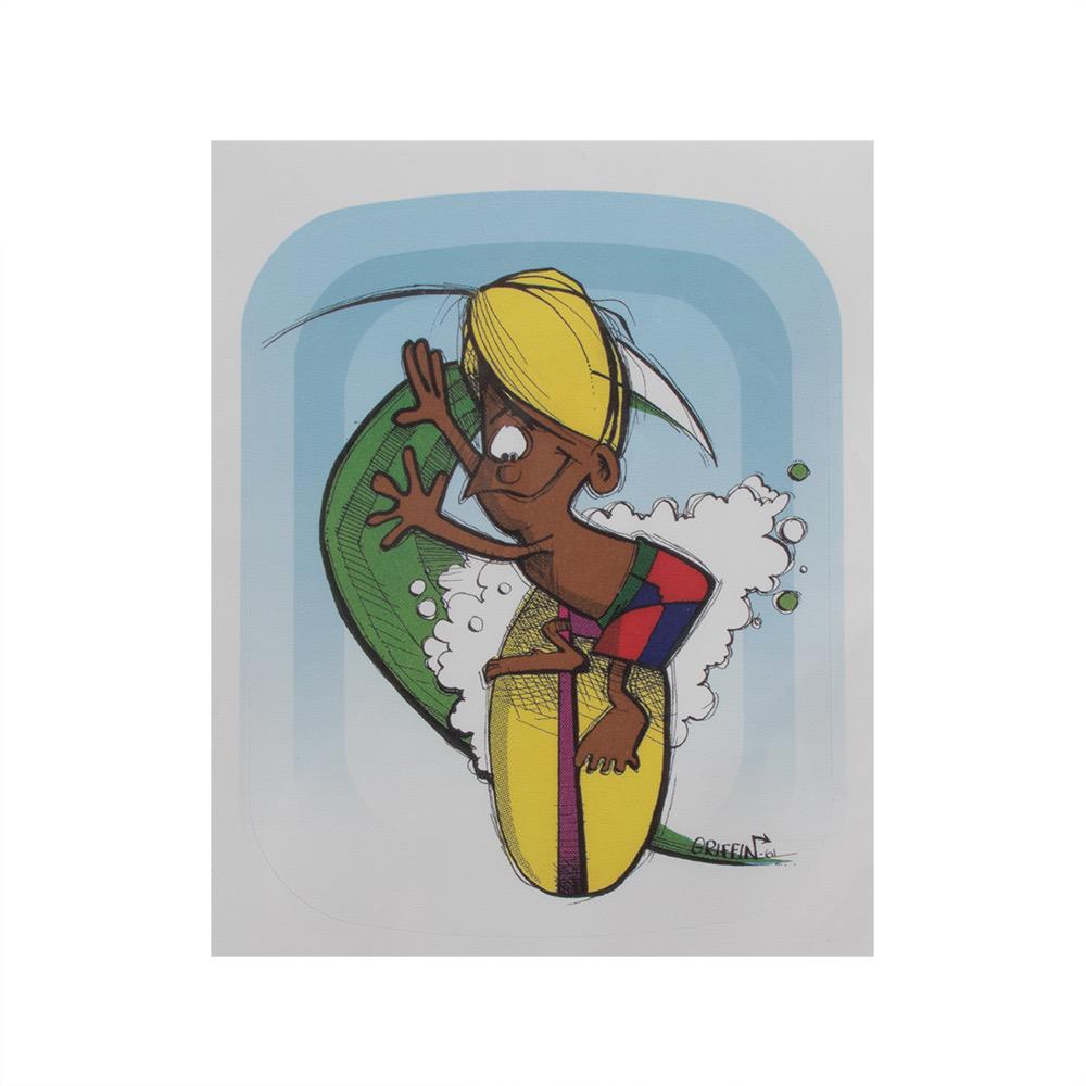 Rick Griffin Murphy Sticker - Vintage Surf & Skate Art Decal for Laptops, Bikes, Skateboards & DIY Projects - Perfect for Surfers, Skaters & Art Collectors
