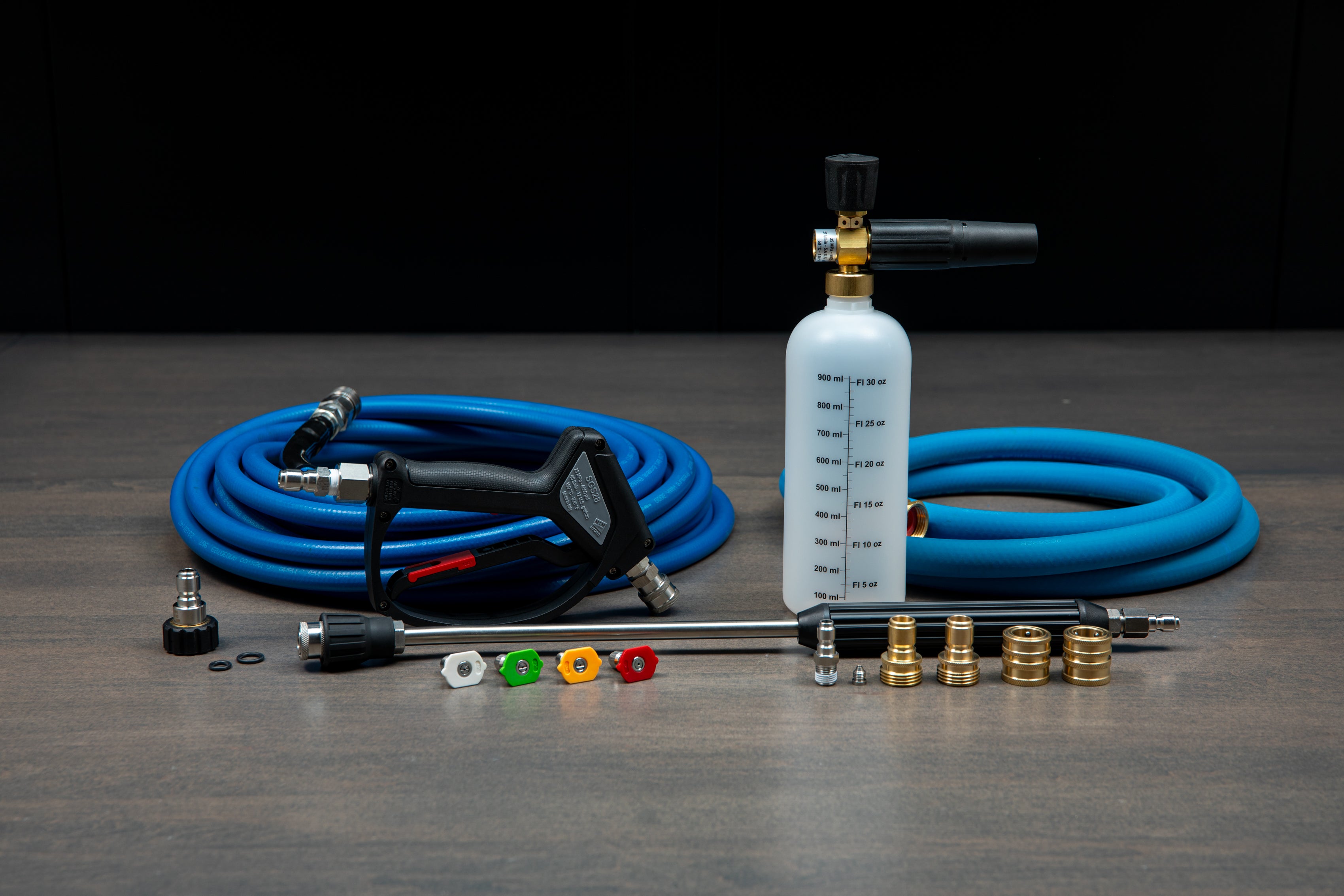 Karcher Portable Pressure Washer Accessory Kit - High-Pressure Nozzles, Hose & Quick Connect for Deep Cleaning Cars, Driveways & Outdoor Surfaces