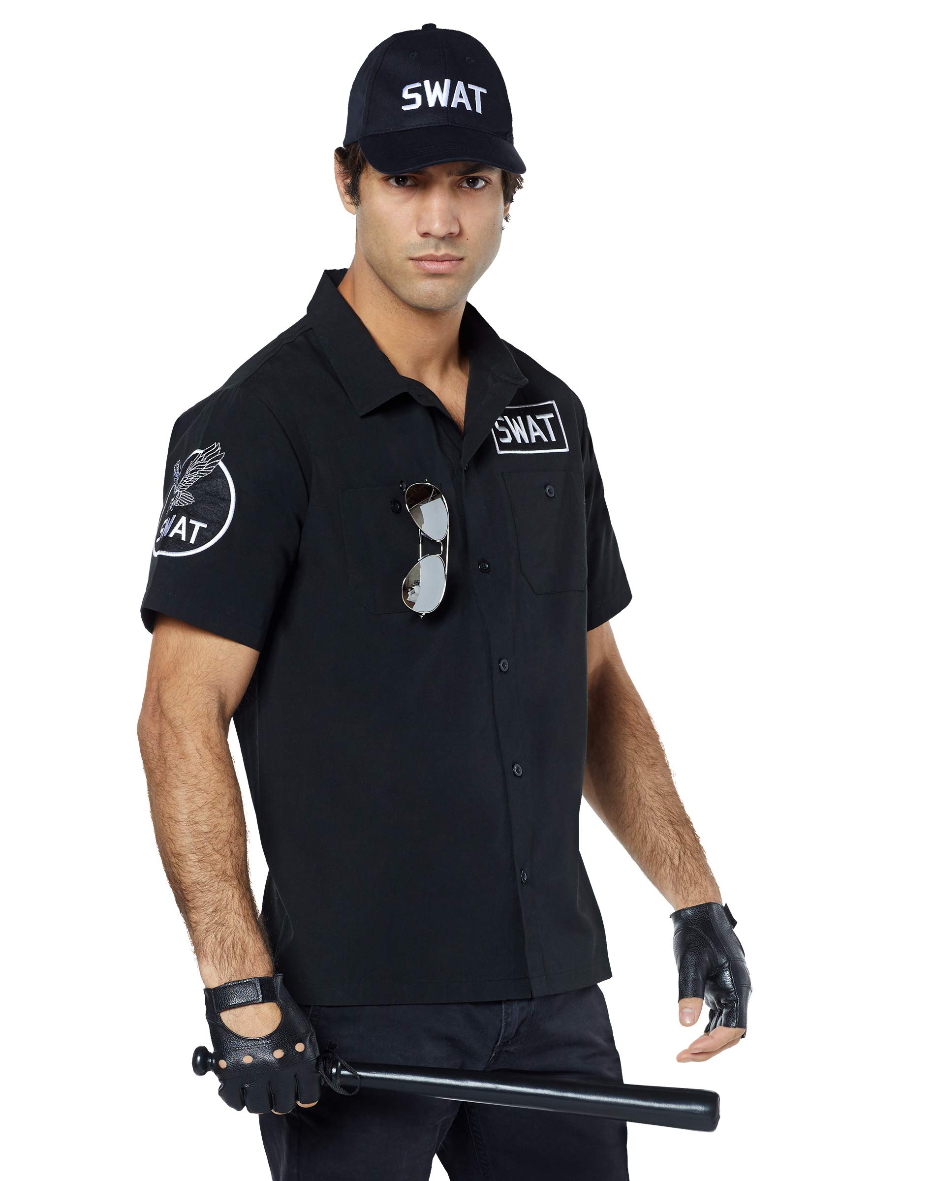 Adult SWAT Costume Kit - Police Officer Cosplay for Halloween & Parties
