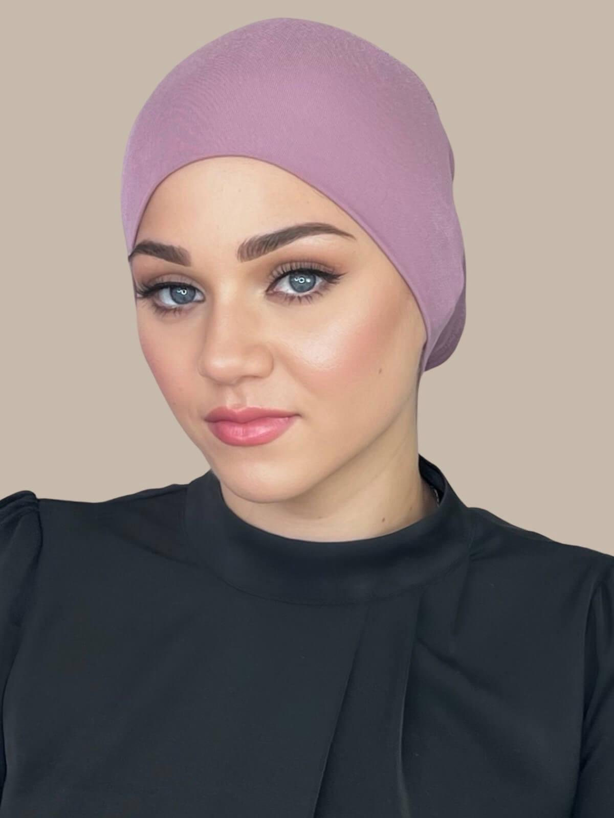 Premium Jersey Underscarf for Women - Soft Breathable Hijab Underscarf in Khaki Rose - Perfect for Daily Wear, Prayer, and Modest Fashion