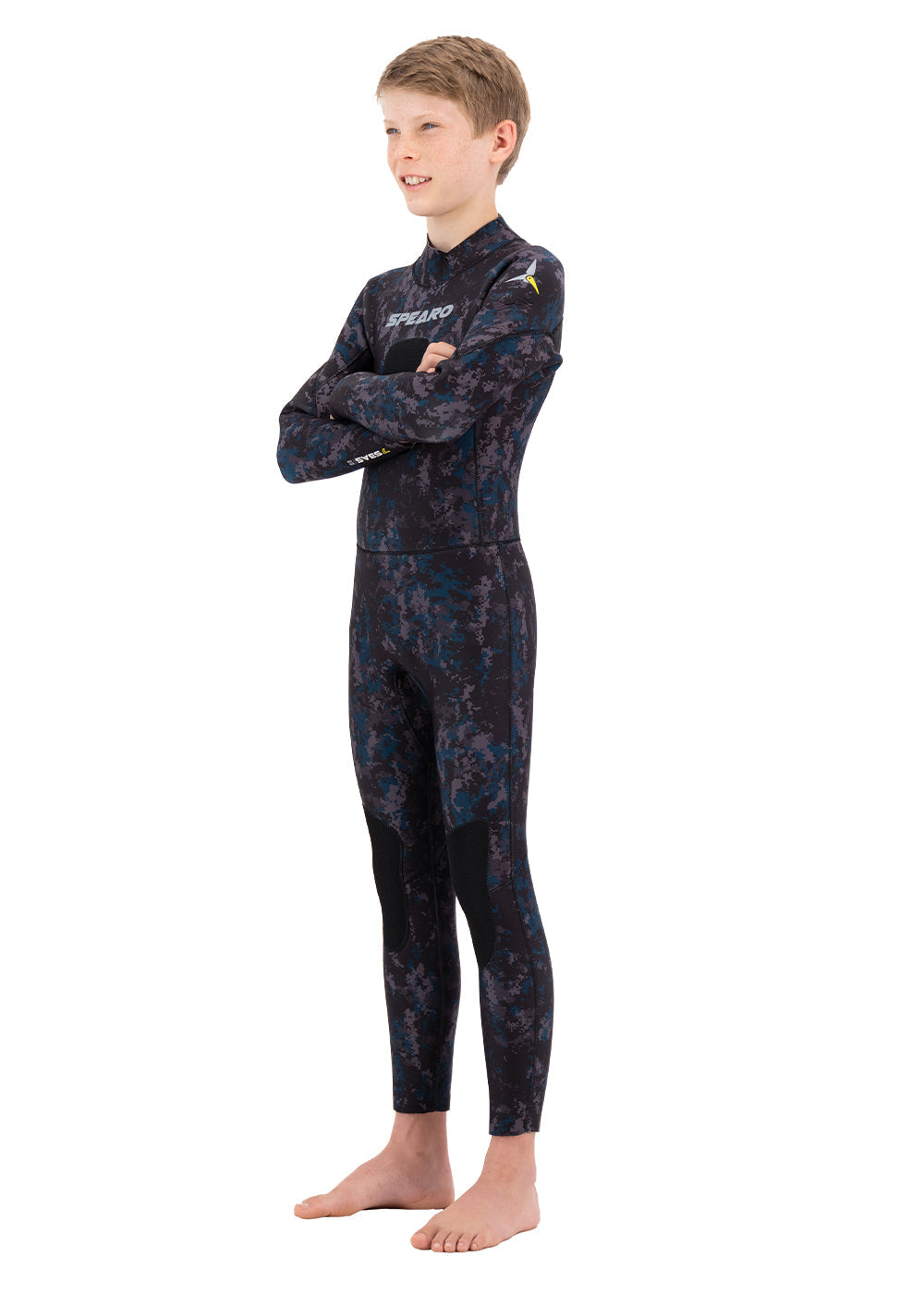 Spearo 7 Seas Kids 3.5mm Neoprene Spearfishing Wetsuit - Warm & Flexible for Young Divers - Perfect for Ocean Adventures & Snorkeling