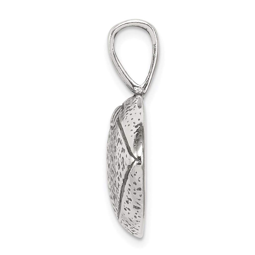 Antique Football Pendant - 28mm Sterling Silver for Sports Fans
