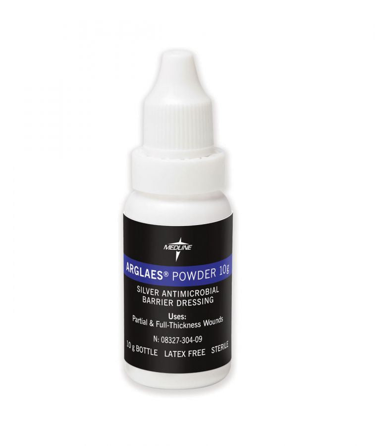 Arglaes Powder Wound Dressing - 10g Bottle (Pack of 5) | Silver Antimicrobial Wound Care for Burns, Ulcers & Post-Surgical Healing | First Aid Essential for Home & Medical Use