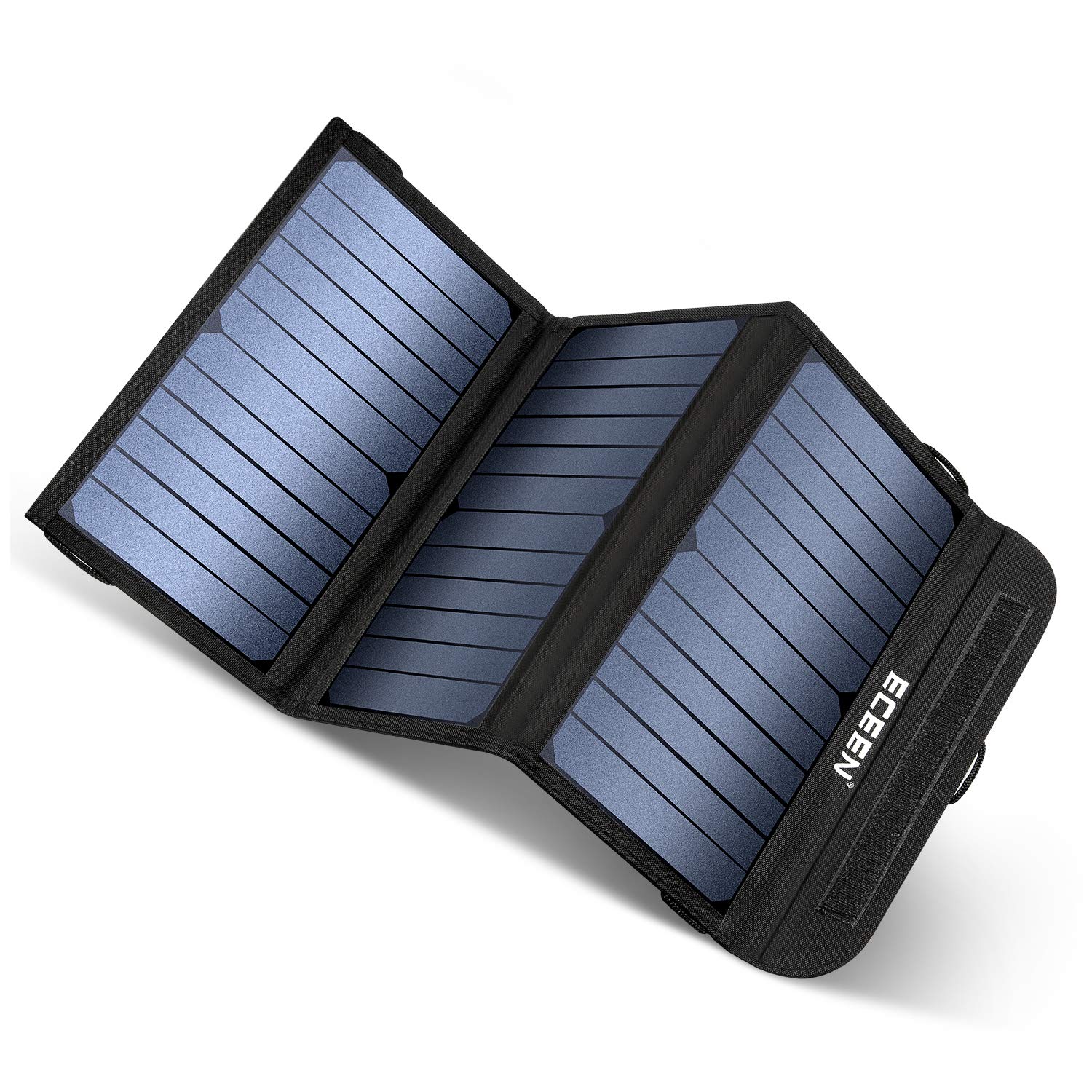 20W Portable Solar Charger with Dual USB Output - Waterproof Foldable Solar Panel for iPhone, Android Phones, Tablets, GPS & USB Devices - Perfect for Camping, Hiking & Emergency Power Outages