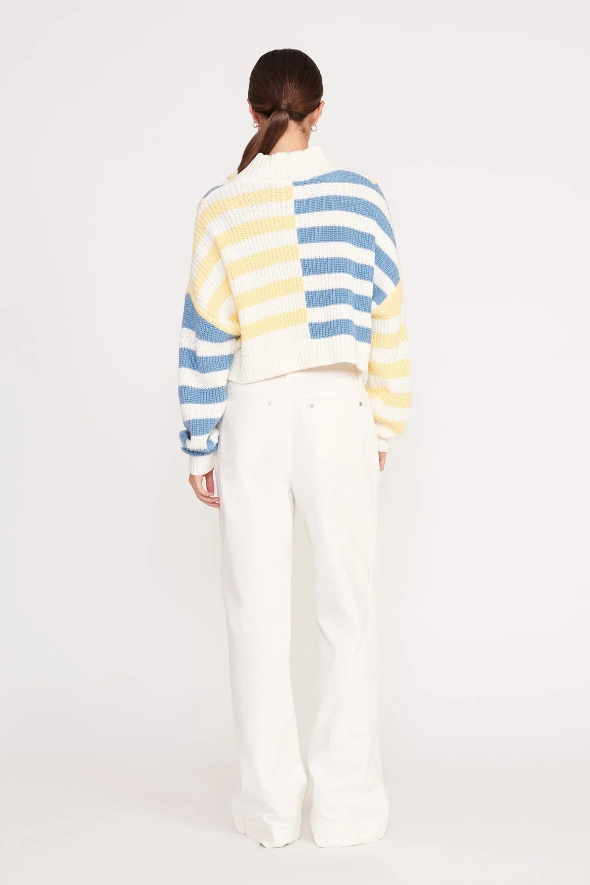 Cropped Hampton Sweater for Women - Soft Buttercup Yellow Knit Pullover | Perfect for Fall Layering, Beach Cover-ups & Casual Outfits