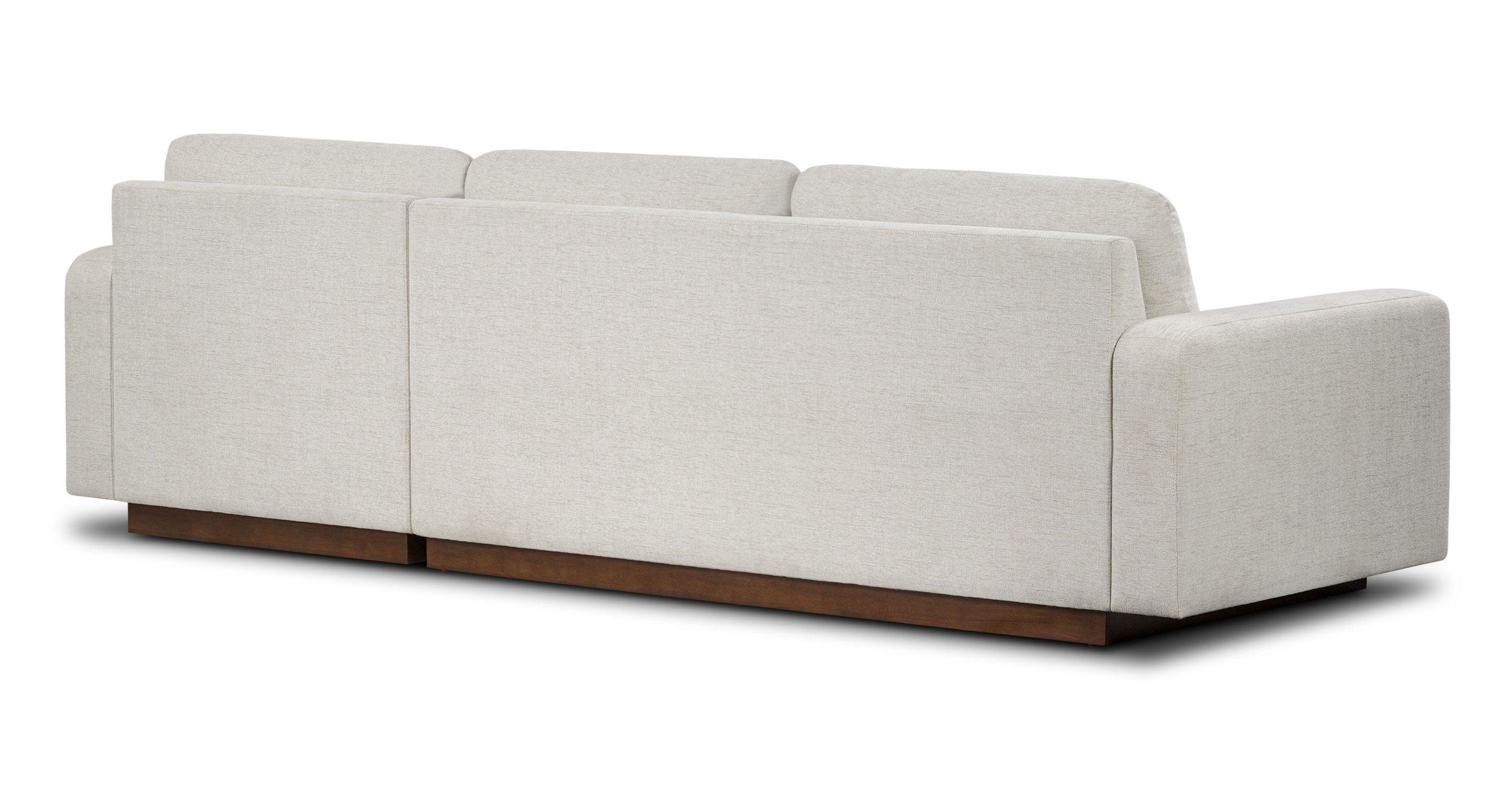 Cambio 115 Reversible Chaise Sectional Sofa - Modern L-Shaped Couch with Reversible Chaise Lounge, Upholstered in Soft Fabric - Perfect for Living Room, Family Room & Home Theater Seating