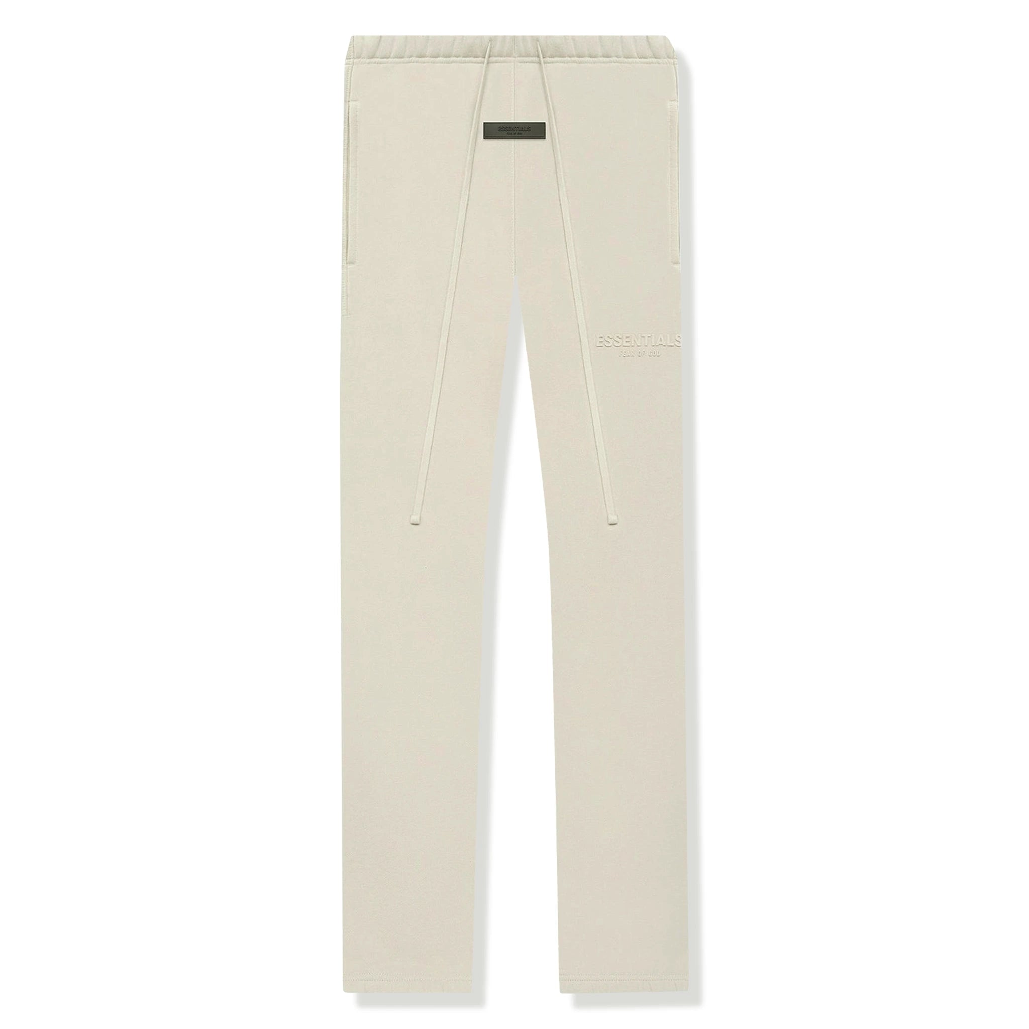 Fear Of God Essentials Relaxed Fit Wheat Sweatpants for Men - Casual Loungewear & Streetwear (SS22 Collection) - Perfect for Home Relaxation, Gym, and Everyday Wear