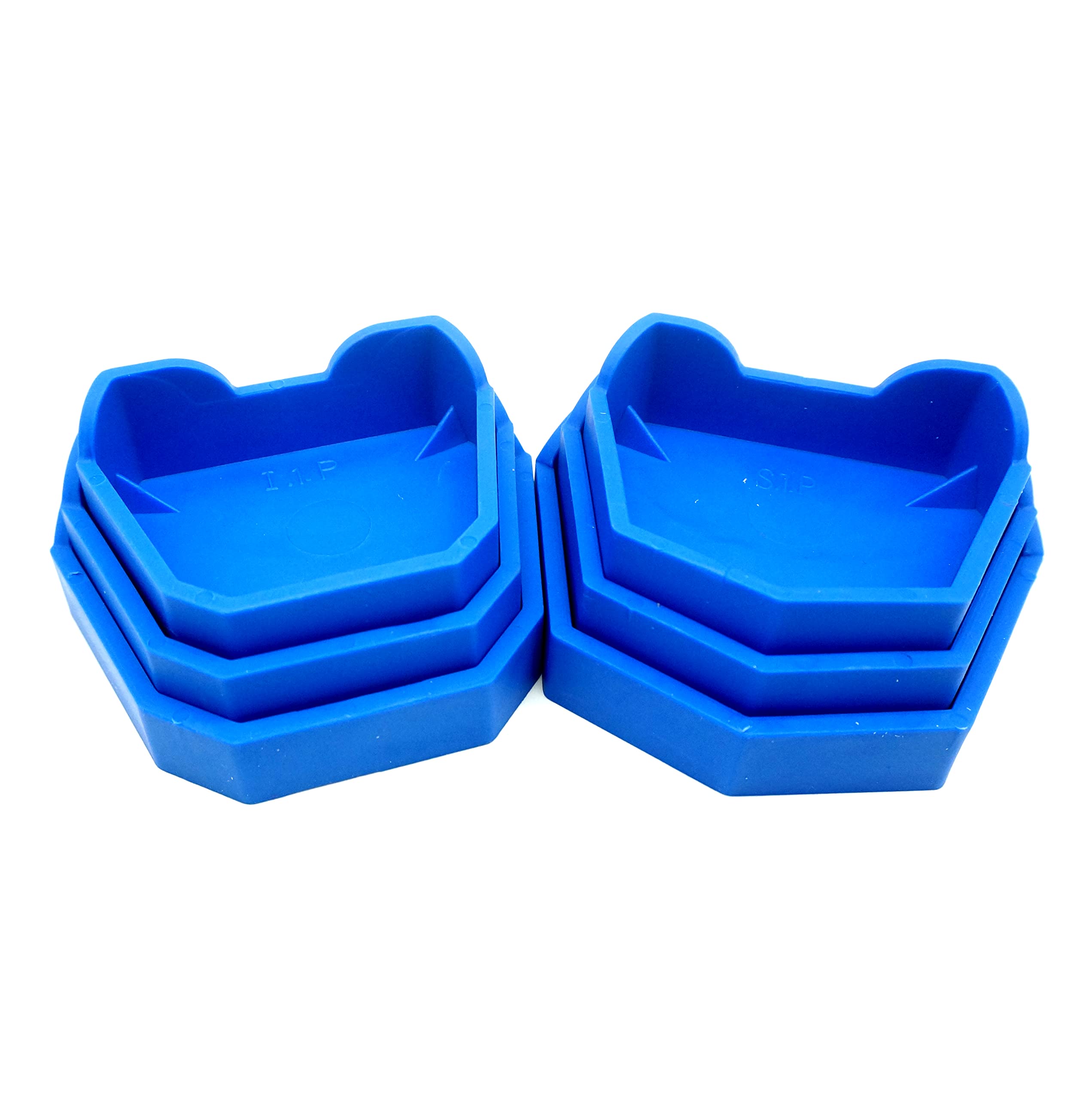 6PCS Dental Plaster Mold Base Forming Kit - Professional Impression Trays & Model Base Set for Dentists, Orthodontists & Dental Labs | Perfect for Crowns, Bridges & Denture Making