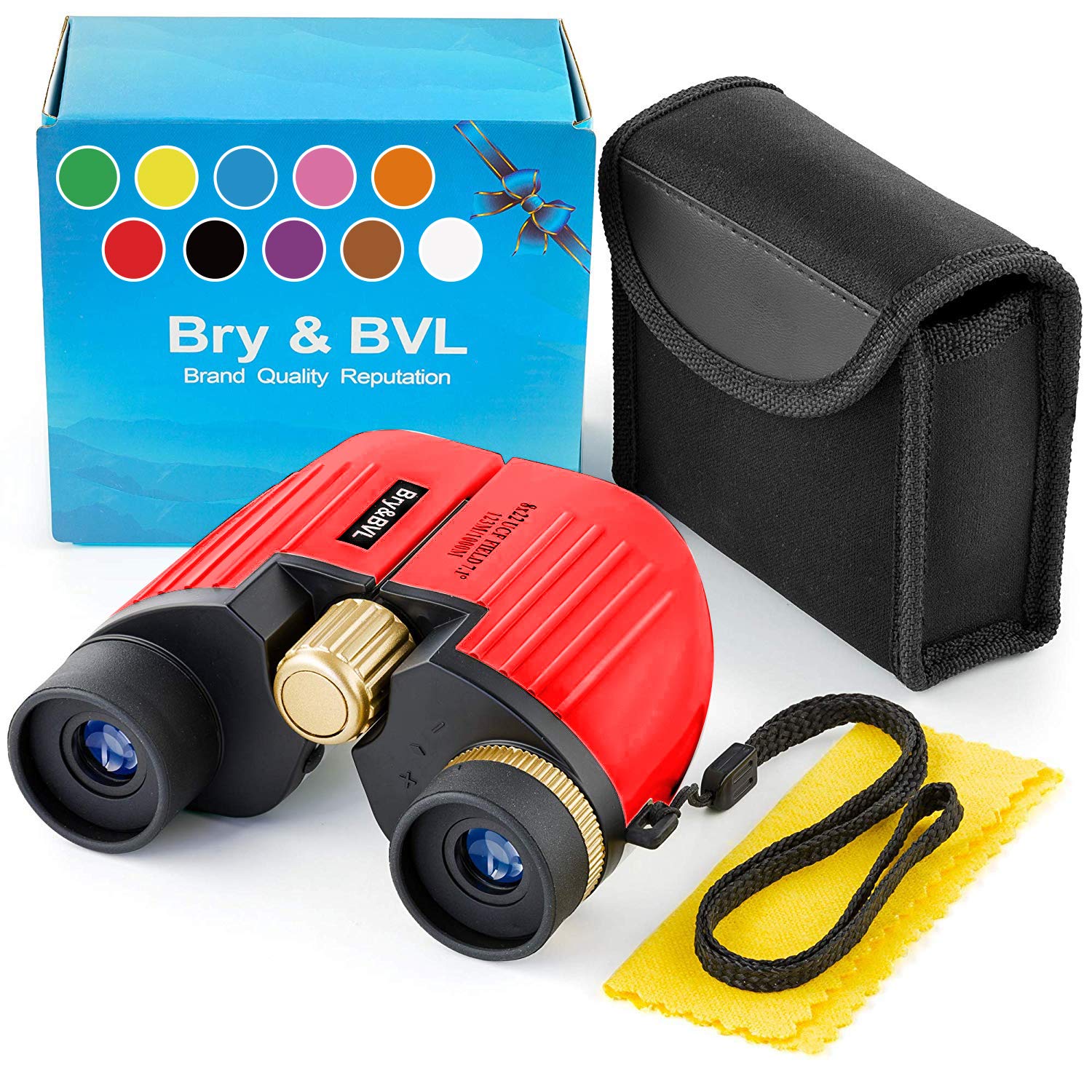**8x22 Kids Binoculars for Bird Watching & Outdoor Adventures - High Resolution, Shockproof, Real Optics - Perfect Spy & Detective Toys for Boys & Girls - Ideal for Camping, Hiking & Nature Exploration**