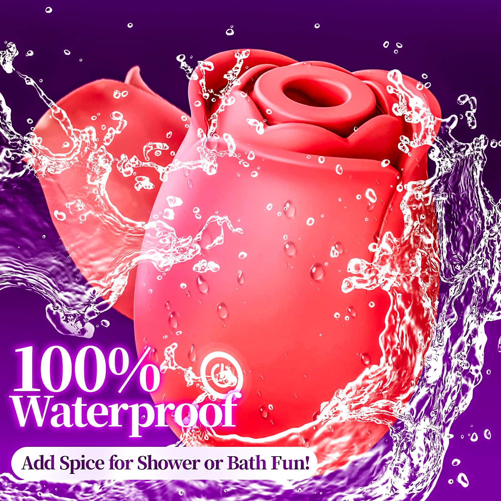2024 New Rose Toy - 10 Speed Powerful Rose Vibrator for Women, Clitoral Stimulator with Licking & Suction Functions - Perfect for Solo Play, Couples Intimacy & Relaxation
