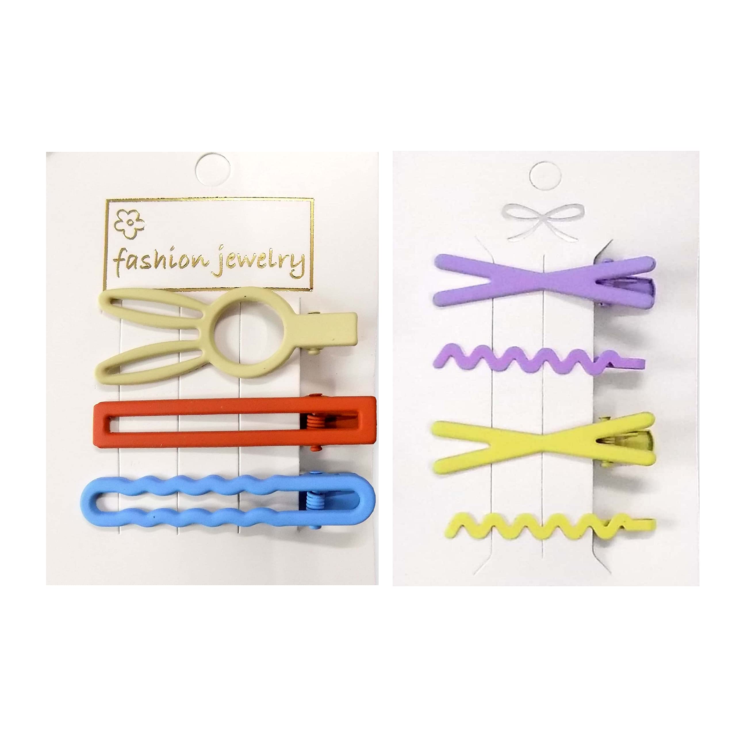 BELLO TOKO 8 Pack Women's Hair Clips Set - Multi-Design Metal Hairpins for Girls & Women | Hair Accessories for School, Work, Party & Everyday Use