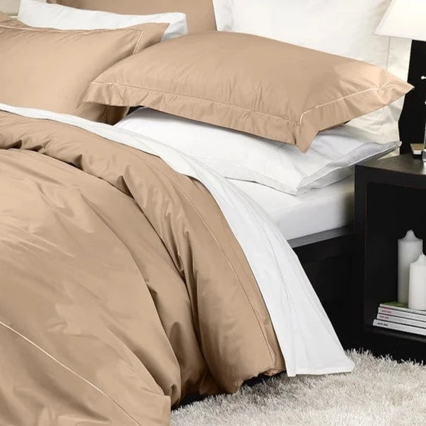 600 Thread Count Supima Cotton Quilt Cover Set - Luxury Bedding by Private Collection | Soft & Breathable for All-Season Comfort | Perfect for Master Bedrooms, Guest Rooms & Cozy Home Decor