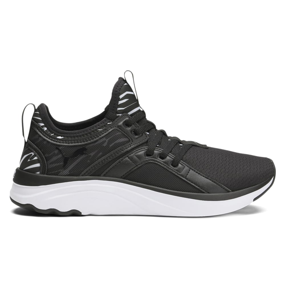Puma Women's Softride Sophia Zebra Running Shoes - Black | Lightweight Cushioned Sneakers for Jogging, Gym Workouts & Everyday Comfort