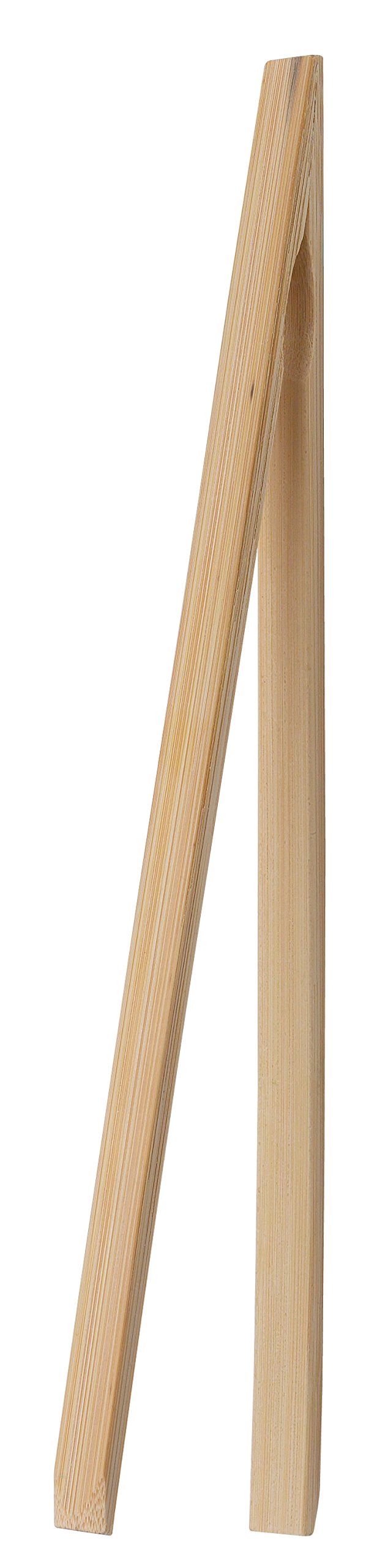 12-Inch Natural Bamboo Toast Tongs for Kitchen - Perfect for Serving, Flipping & Handling Hot Bread, Bagels & Pastries Safely