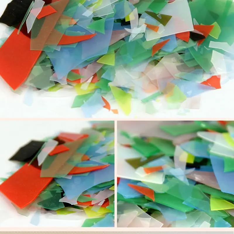 5-Pack Confetti Glass COE90 for Microwave Kiln Fusing - Perfect for Jewelry Making, DIY Crafts & Glass Art Projects - Create Stunning Pendants, Earrings & Home Decor