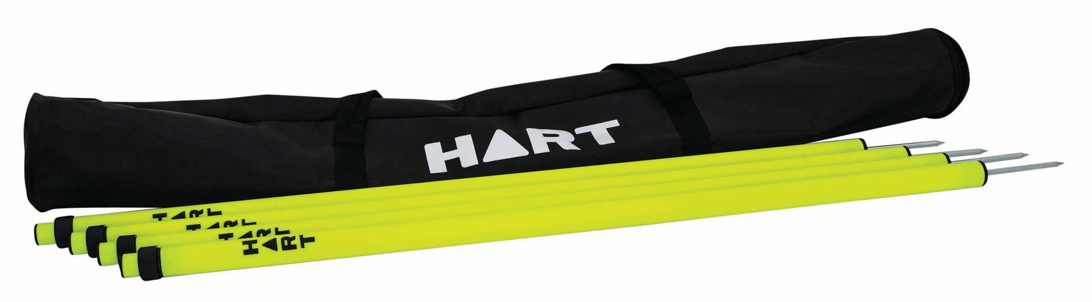 HART Telescopic Agility Pole Set - Adjustable Training Poles for Soccer, Football & Speed Drills - Perfect for Sports Training & Fitness Workouts