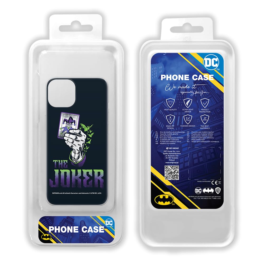 Official DC Comics Joker 030 Licensed iPhone 13 Case - Shockproof TPU Phone Cover with Precise Fit | Perfect for Daily Protection & DC Fans Collection