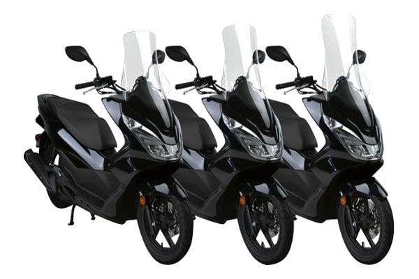 National Cycle Tall Touring Replacement Windshield for Honda PCX 150/125 - Clear Motorcycle Windshield for Comfortable Long Rides & Highway Cruising
