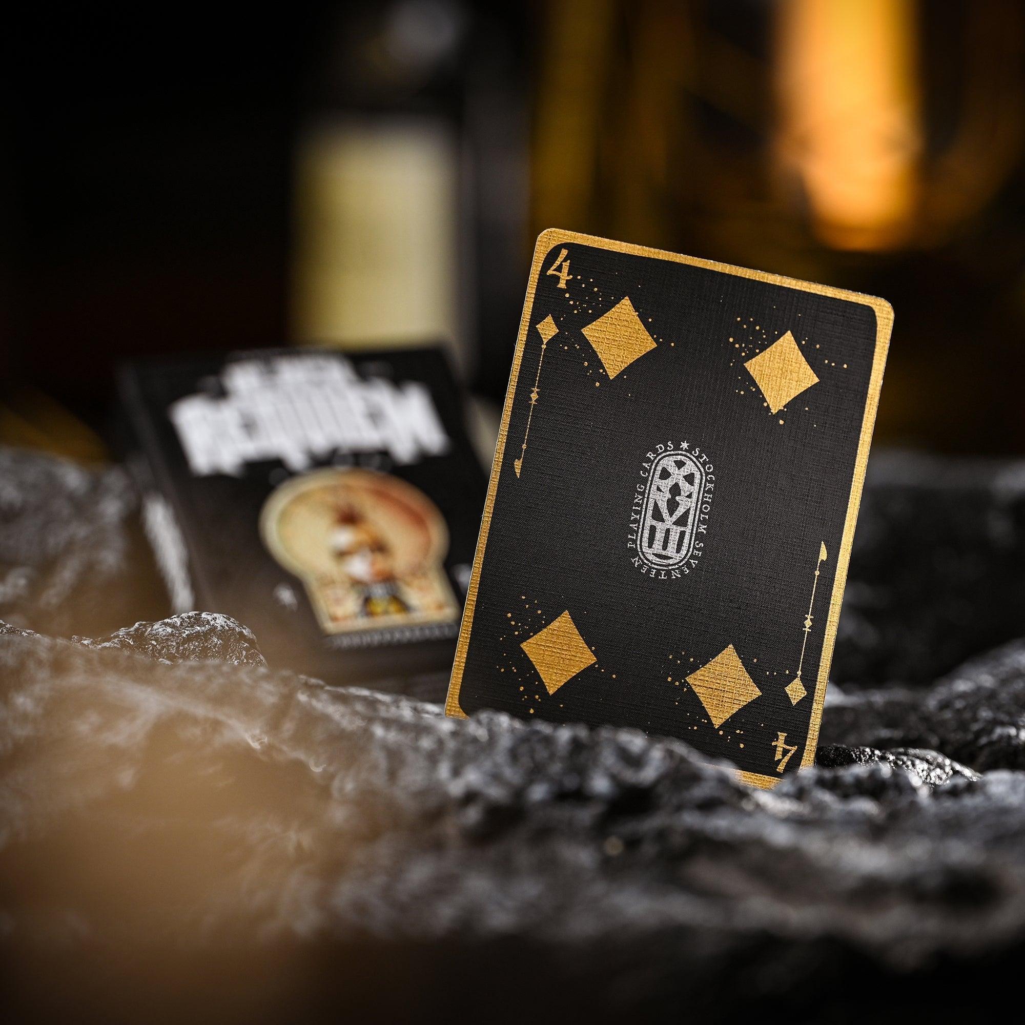 Black Requiem Counterspell Playing Cards - Premium Gothic Magic Themed Deck for Collectors & Card Games | Perfect for Poker, Magic Tricks & Game Nights