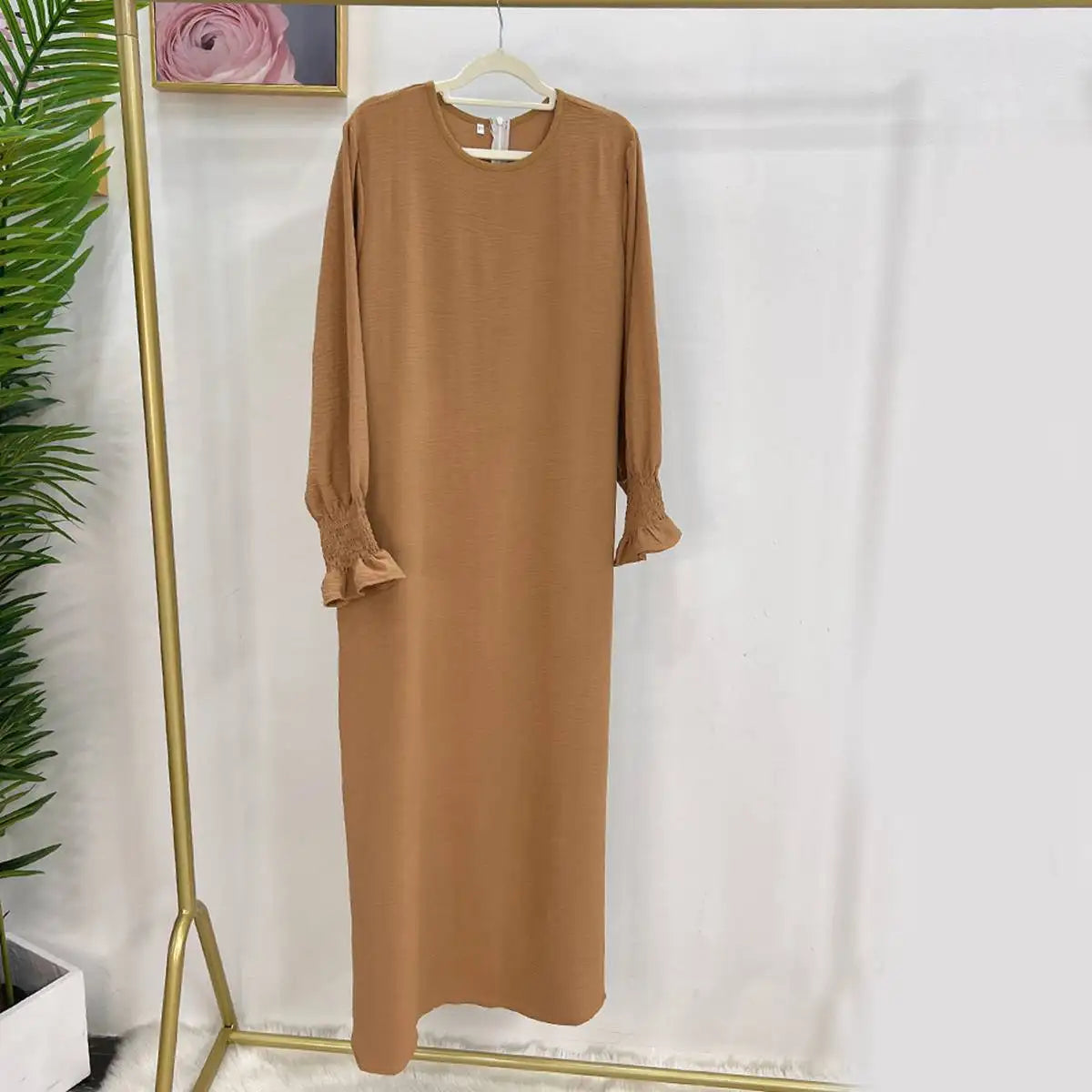 Elegant Modest Fashion Puff Sleeve Abaya Dress for Women - Perfect for Prayer, Special Occasions & Everyday Wear