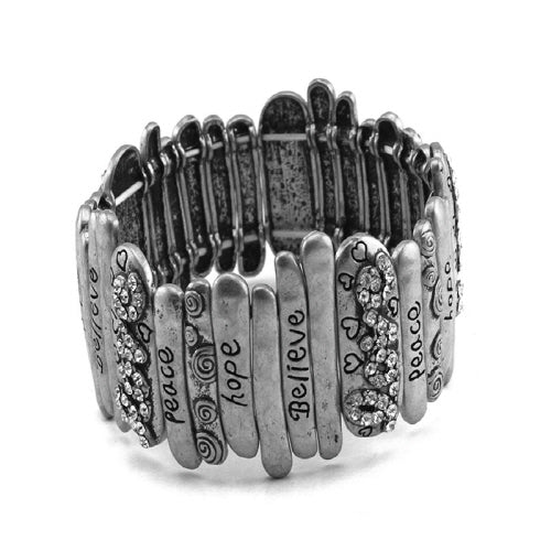 Inspirational Word Bar Bracelet - Motivational Jewelry for Women - Perfect for Daily Wear, Gifts & Special Occasions