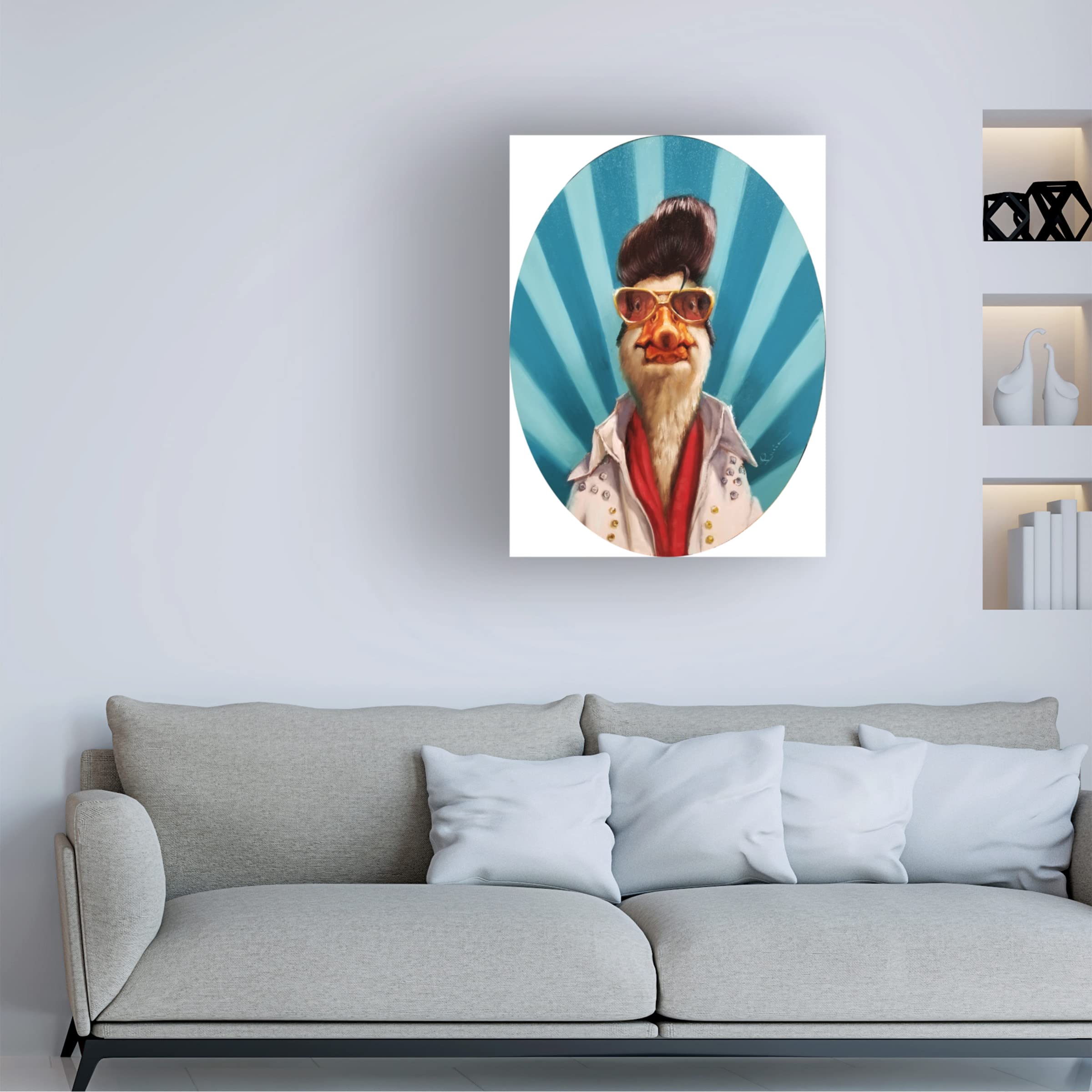 Lucia Heffernan 'The King' Canvas Art Print - Premium Trademark Fine Art Wall Decor for Living Room, Bedroom & Office