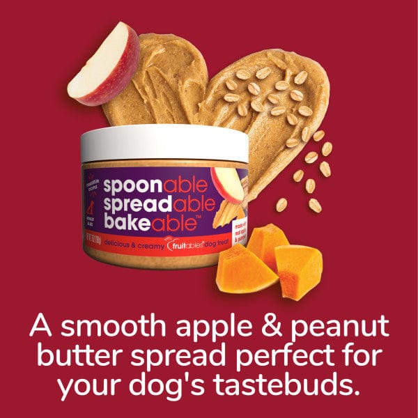 Fruitables Apple & Pumpkin Dog Treats - Healthy Natural Dog Snacks for Training & Rewards - Perfect for Small & Large Breeds