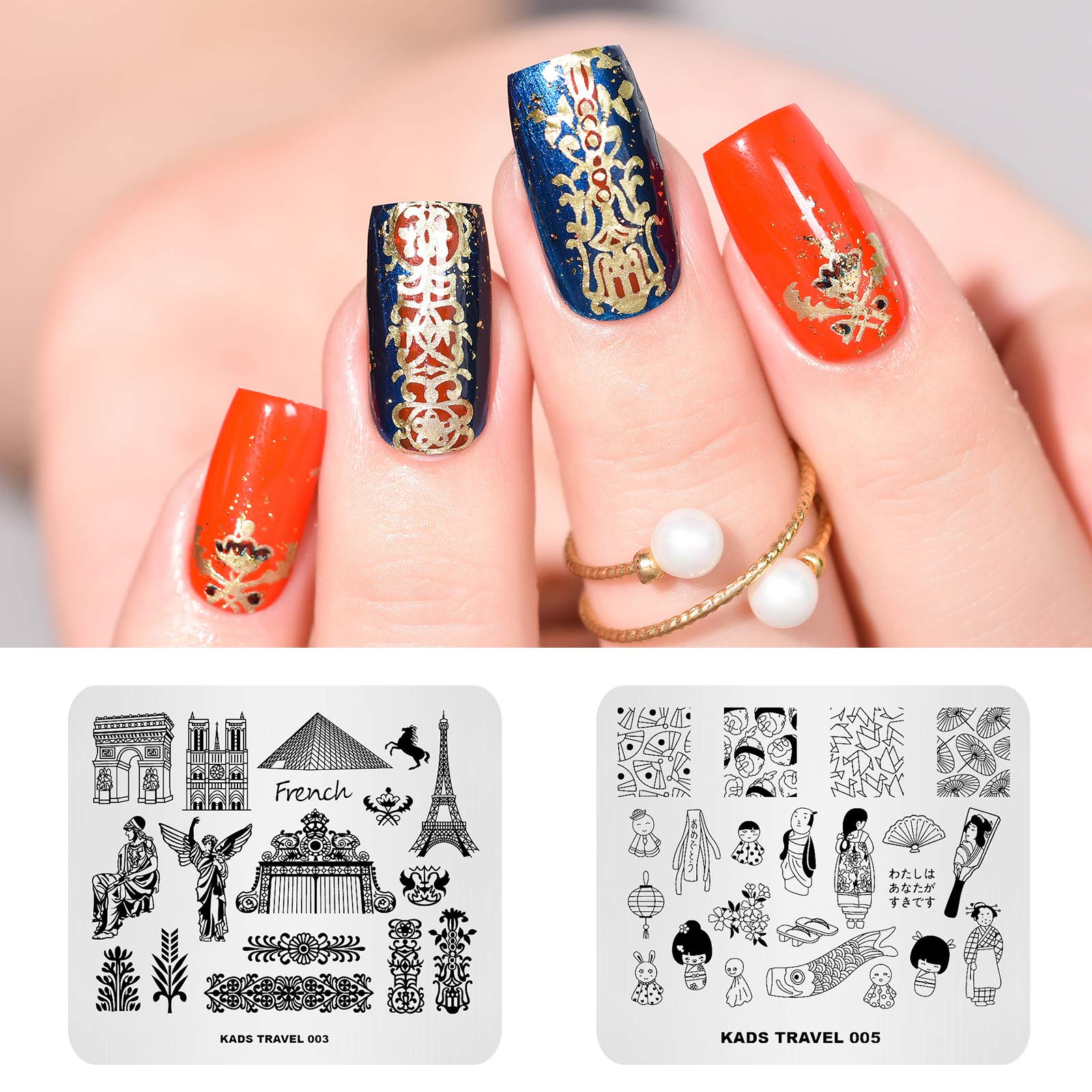 10Pcs Nail Stamp Plates Set - Floral, Animal & Chinese Style Nail Art Stamping Templates for DIY Manicure | Perfect for Home, Salon & Party Nail Designs