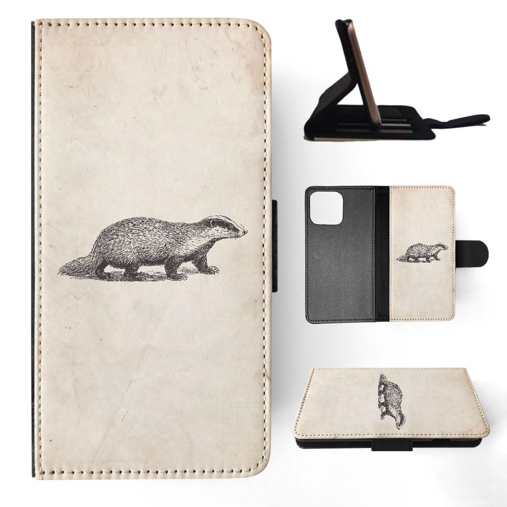 Badger FLIP Wallet Phone Case for Apple iPhone 15 Pro Max - RFID Blocking Leather Cover with Card Slots (Perfect for Travel, Work & Everyday Use)