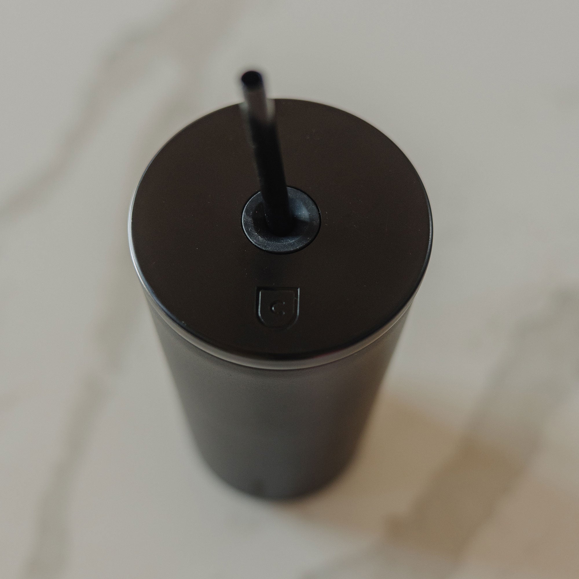 16oz Insulated Box Logo Cold Cups with Reusable Straw - Perfect for Iced Coffee, Smoothies, and Summer Drinks at Home or Office