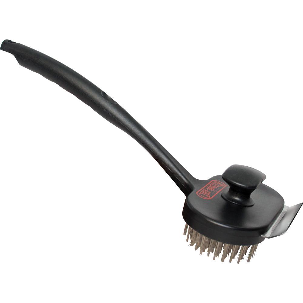 Chef Master 90051 17-Inch Heavy Duty Charbroiler Grill Cleaning Brush with Dual Handle - Perfect for BBQ, Outdoor Cooking & Commercial Kitchen Use