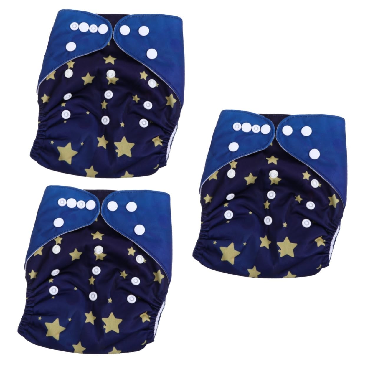 UPKOCH 3 Pack Reusable Baby Cloth Diapers - Waterproof Washable Training Pants for Newborns & Toddlers | Eco-Friendly Nappies for Potty Learning & Overnight Protection