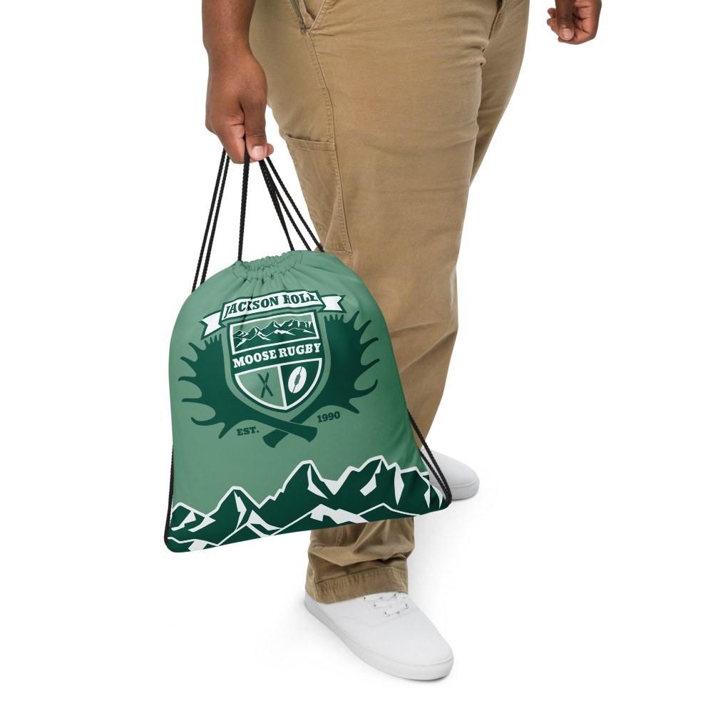 JH Moose Rugby Drawstring Bag - Durable Sports Backpack for Rugby, Gym & Travel - Perfect for Training, School & Outdoor Activities