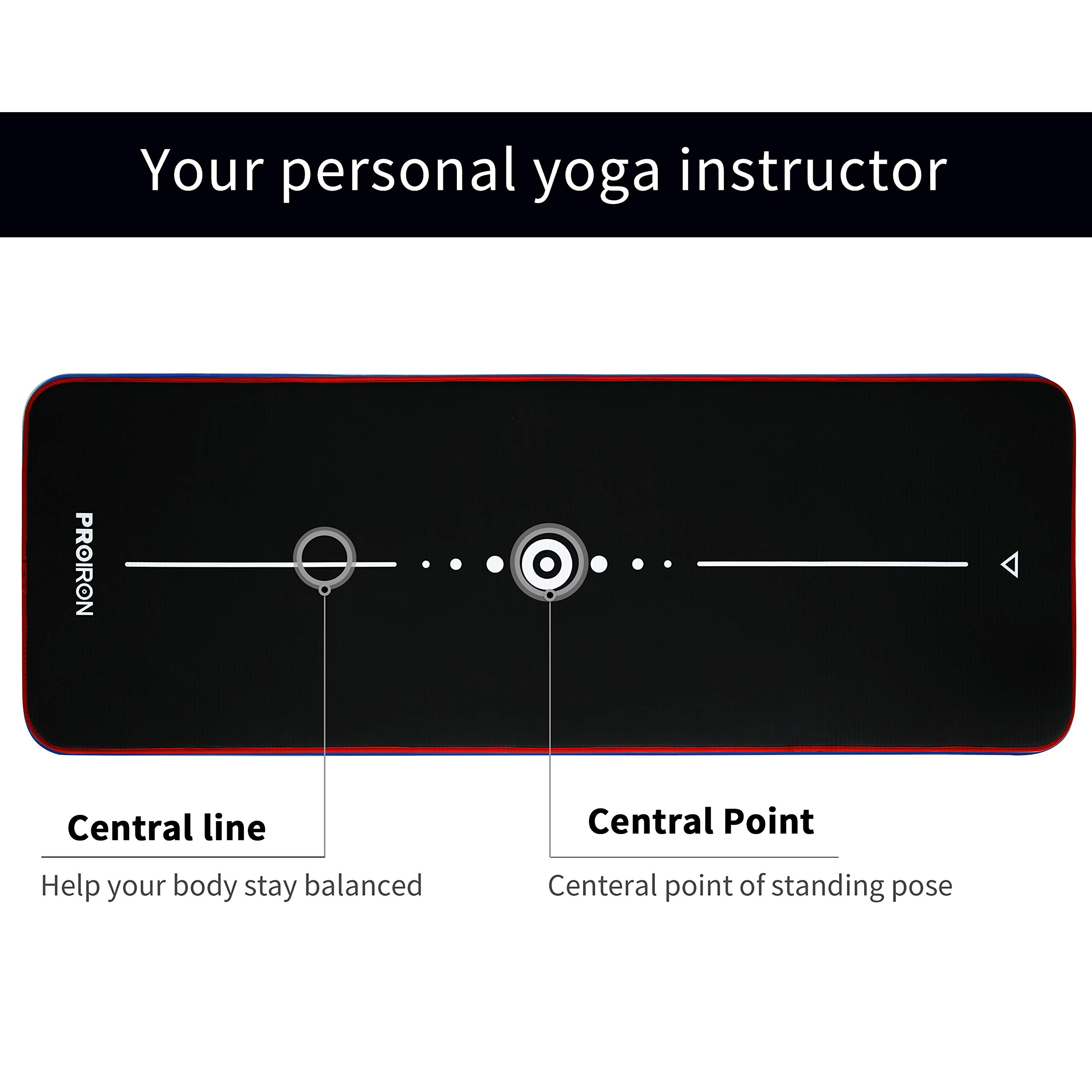 PROIRON 10mm Thick Non-Slip Yoga Mat - Extra Soft & Tear-Resistant Exercise Mat for Yoga, Pilates, Fitness & Home Workouts - Ideal for Gym, Studio & Outdoor Training