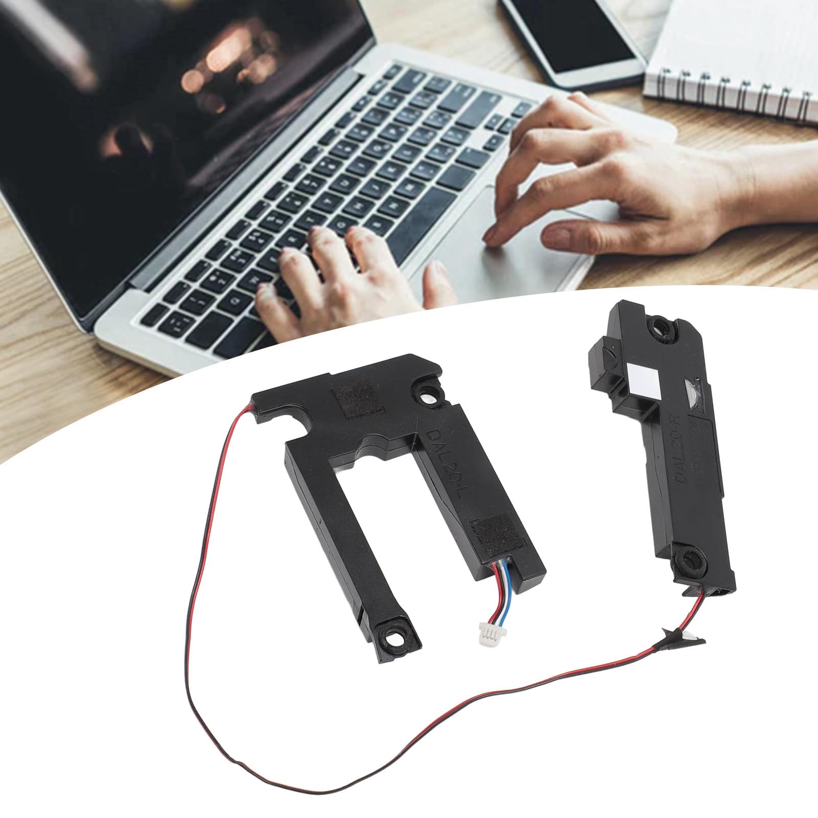 Replacement Built-in Speakers for Dell Latitude 3590 Laptop - Left & Right Internal Speaker Kit | Professional Audio Upgrade for Work & Entertainment
