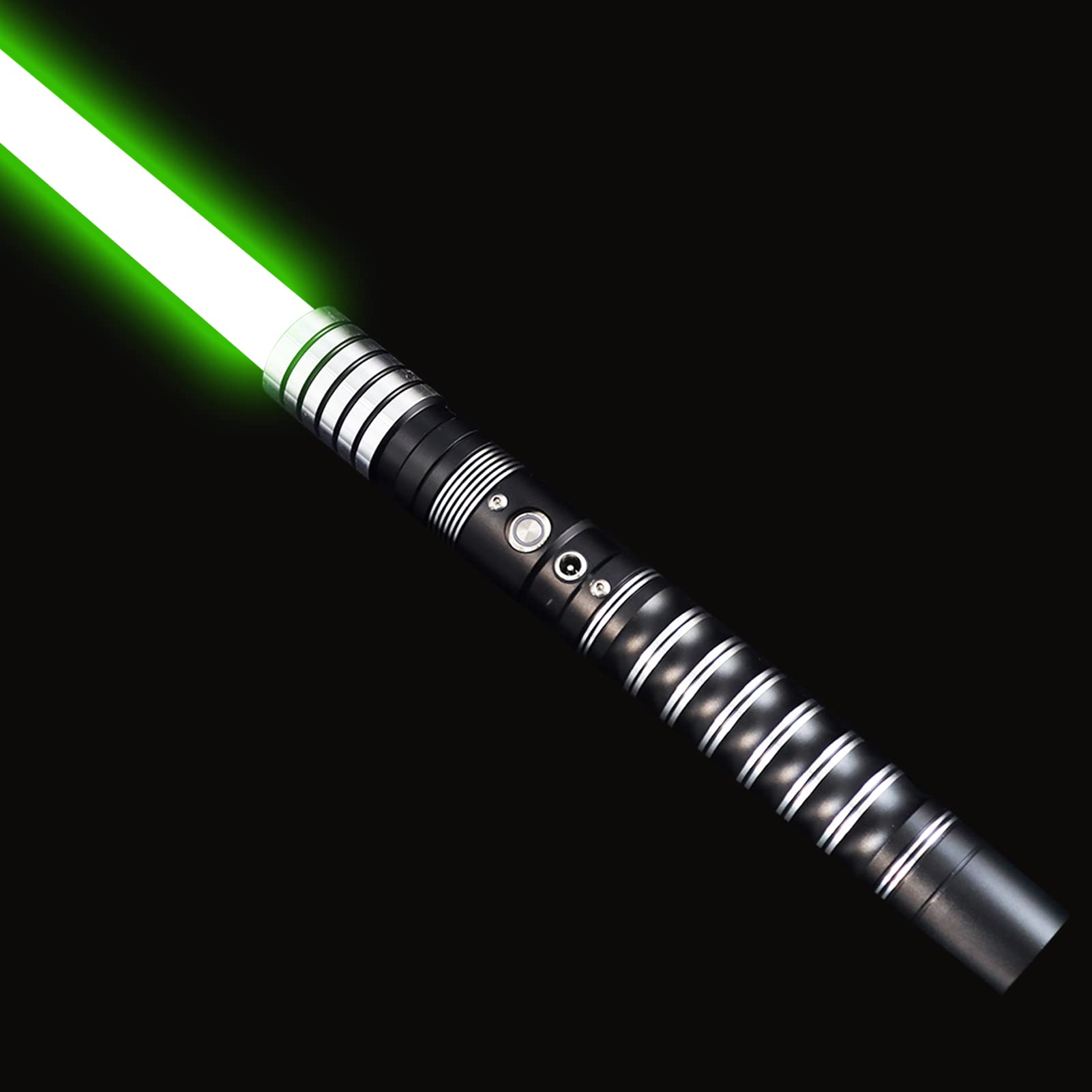FOCSABER Metal Hilt RGB LED Light Saber - 19 Color Changing, 7 Sound Modes, USB Rechargeable - Heavy Dueling FX Lightsaber for Cosplay, Halloween, Star Wars Fans (Kids & Adults) | Perfect for Costume Parties, Movie Nights & Collectors
