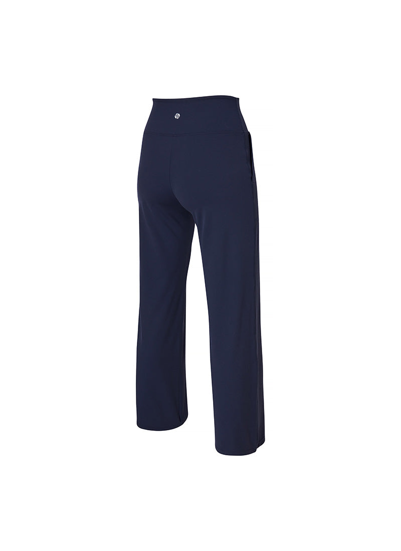 Black Label Power Rise Pocket Wide Leggings - High Waist Yoga Pants with Side Pockets for Women - Perfect for Workouts, Running, and Casual Wear
