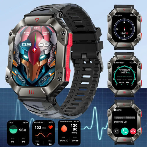 SENBONO 2023 Smart Watch for Men with Compass, Barometer, Altimeter & GPS Tracking - Perfect for Hiking, Running & Outdoor Adventures