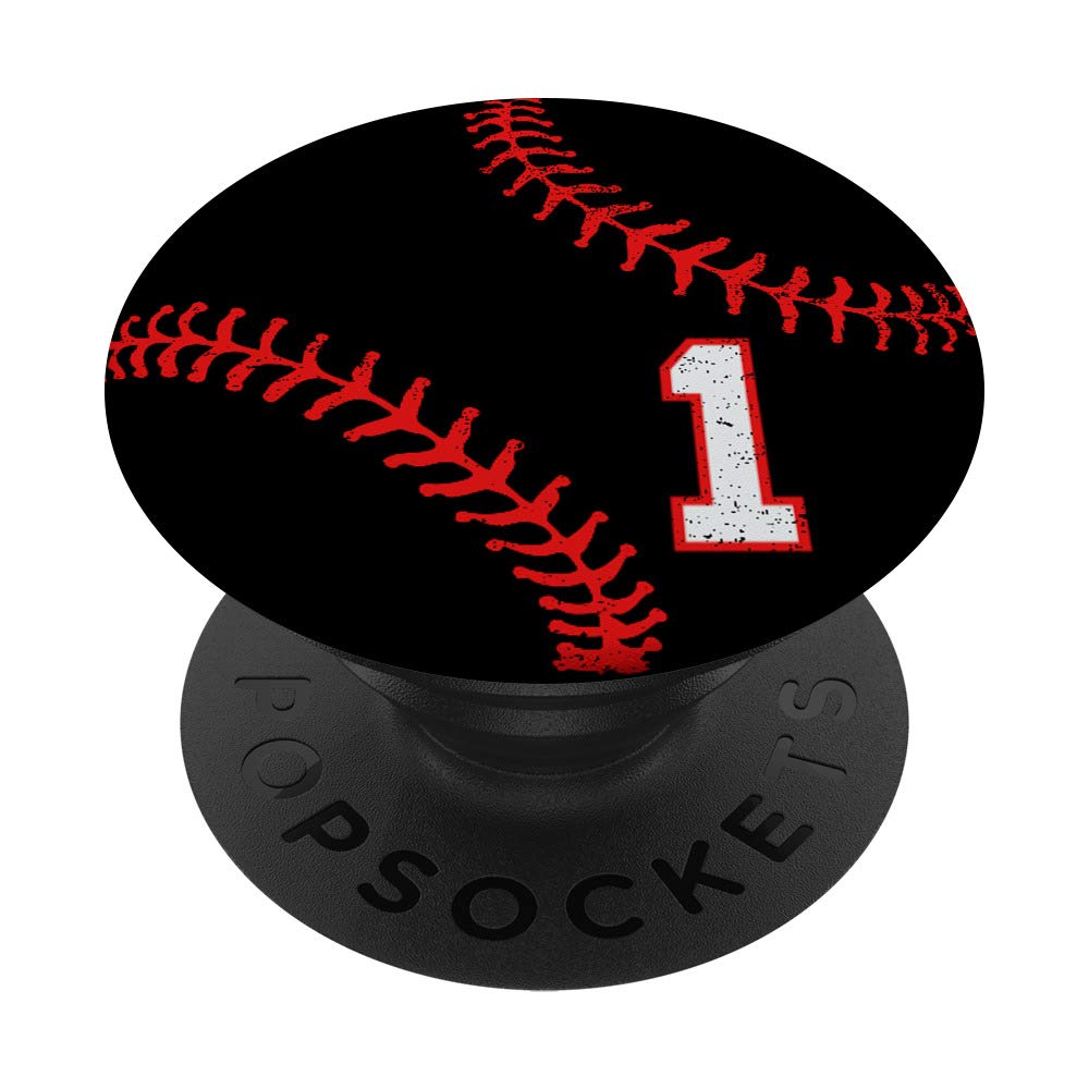 Red and Black Baseball Phone Stand - No.1 Best Seller for Sports Fans | Perfect for Home, Office, and Game Day Use