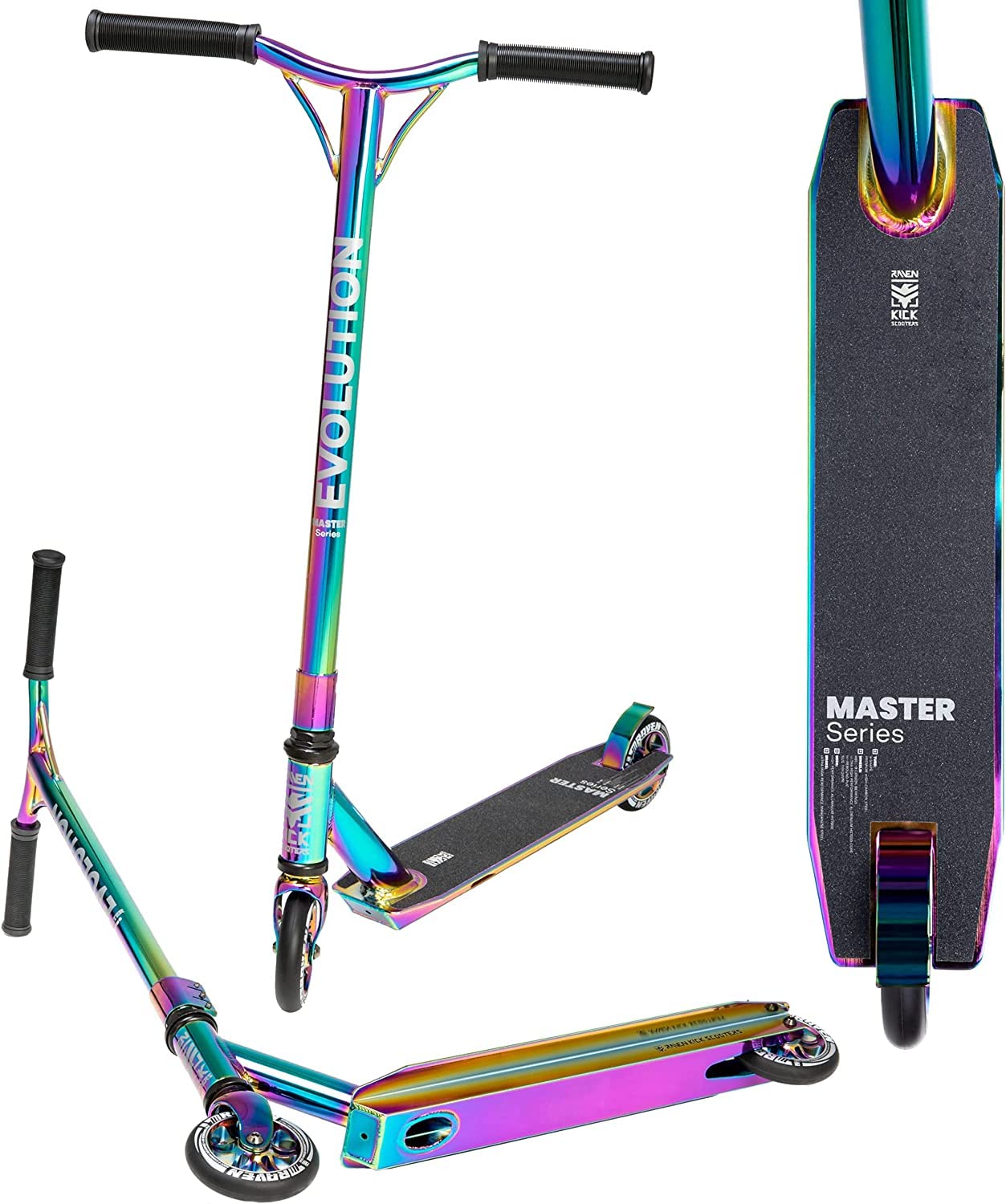 Raven Evolution Master Stunt & Freestyle Kick Scooter - High Performance City Scooter for Kids & Adults - Perfect for Commuting, Tricks & Urban Adventures