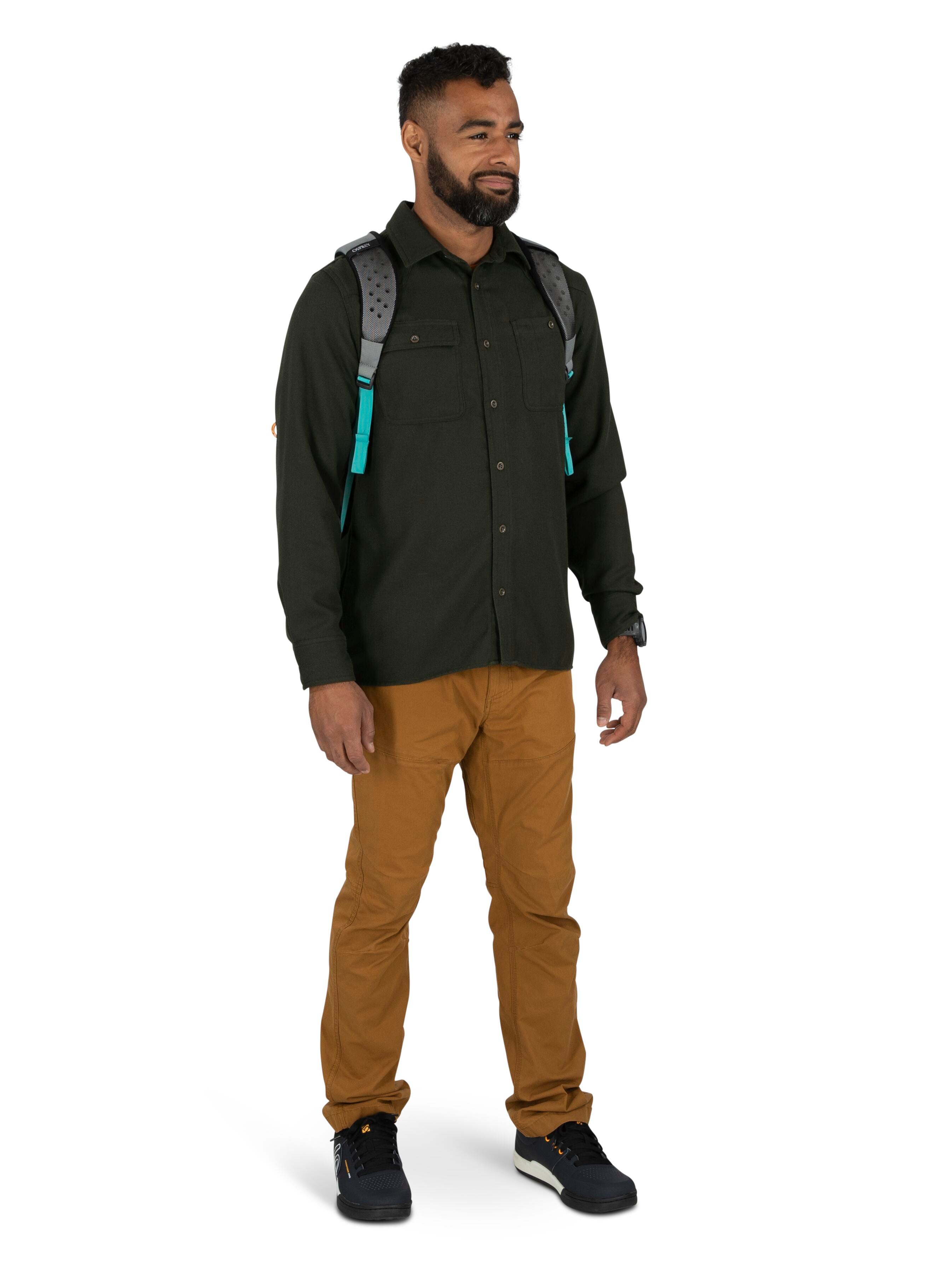 Osprey Flare 27 Backpack - Medium Grey/Coal Grey - Lightweight Hiking Daypack for Travel, Commuting & Outdoor Adventures