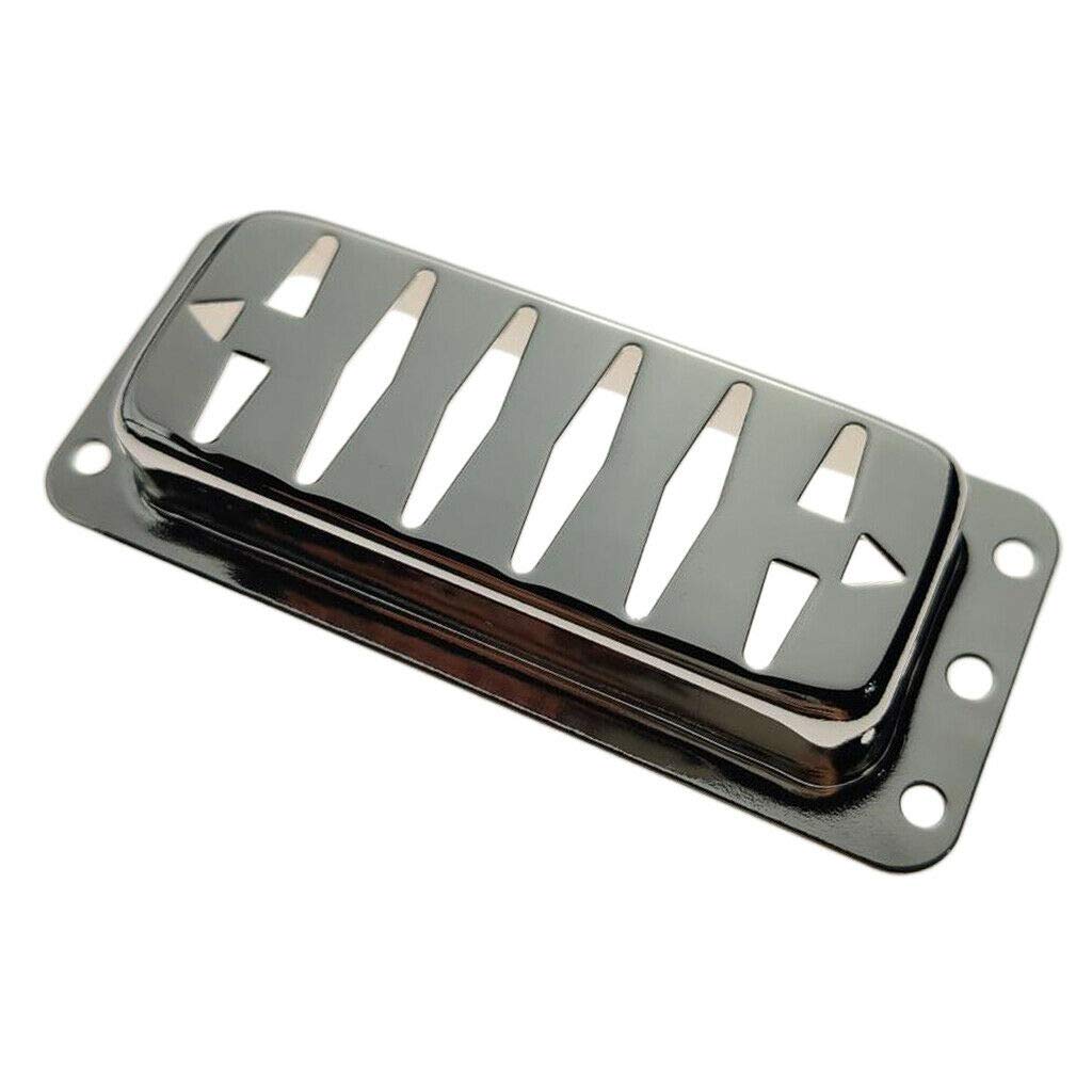 1pc Brass Electric Guitar Pickup Cover - Chrome Plated for Enhanced Tone & Durability | Perfect for Gibson, Fender & DIY Guitar Upgrades