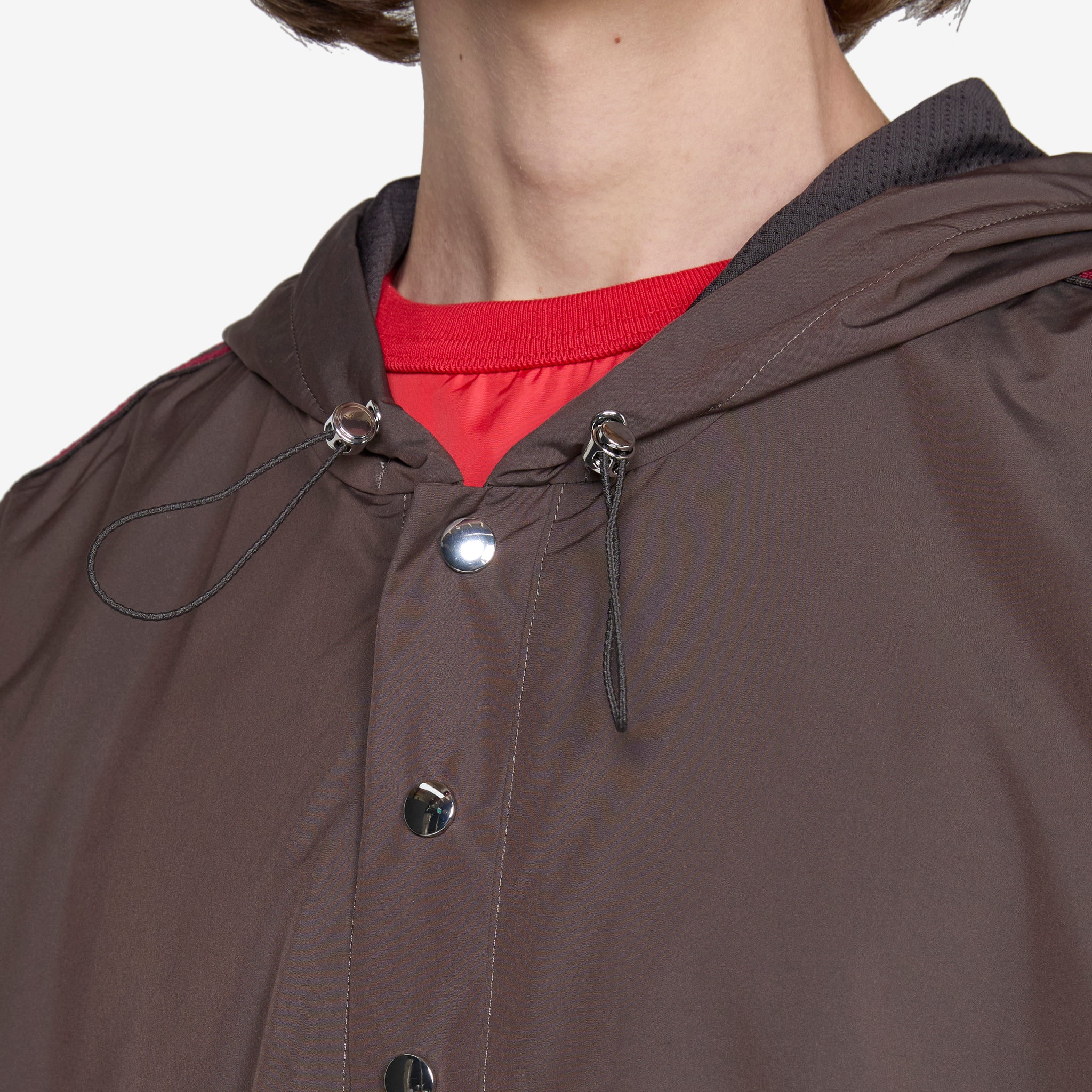 Wales Bonner x Nylon Anorak Jacket - Night Brown Waterproof Windbreaker for Outdoor Hiking & Urban Streetwear Fashion