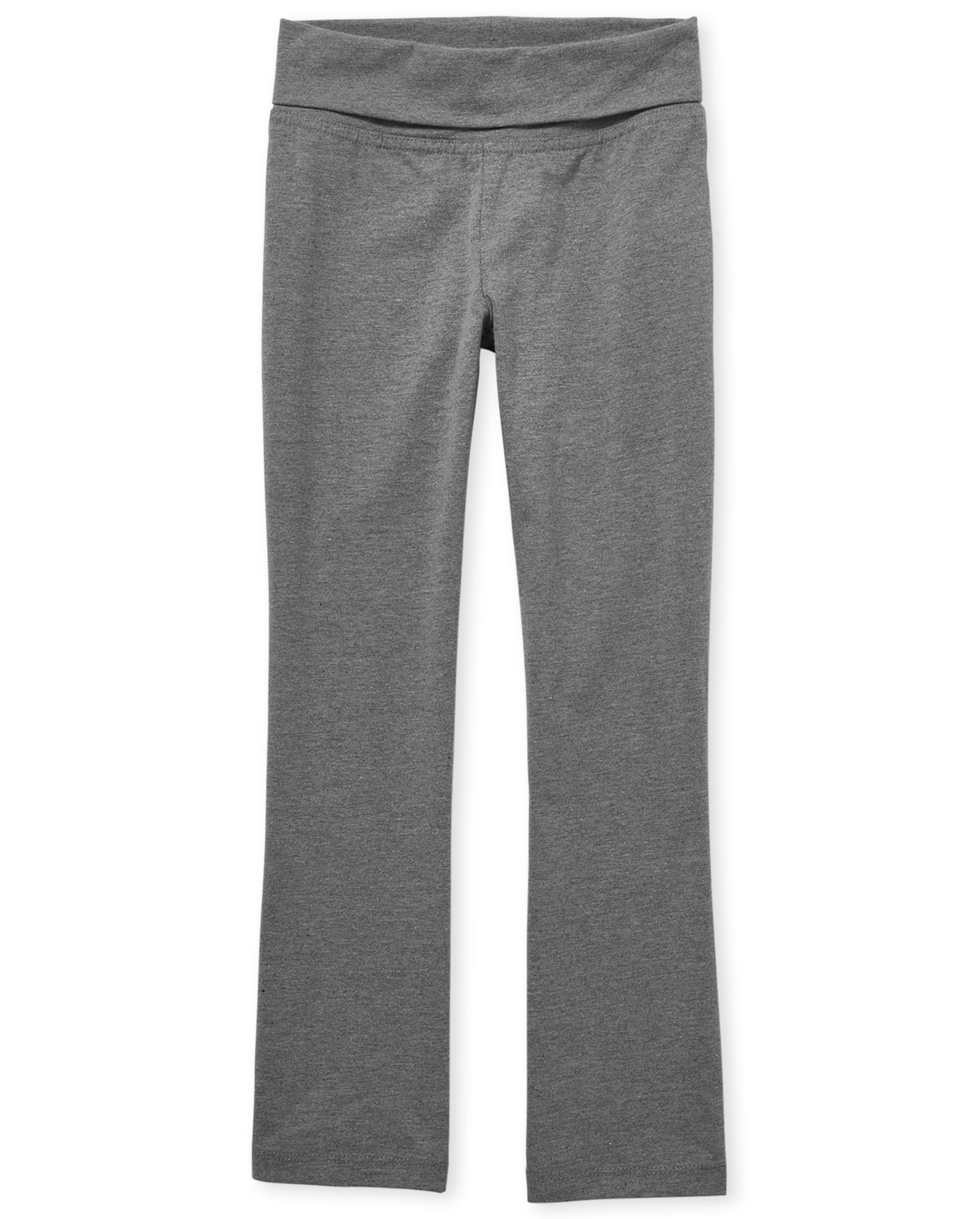 The Children's Place Girls' Active Foldover Waist Pants - Soft Stretchy Joggers for Playtime & School | Comfortable Playwear & Everyday Outfits